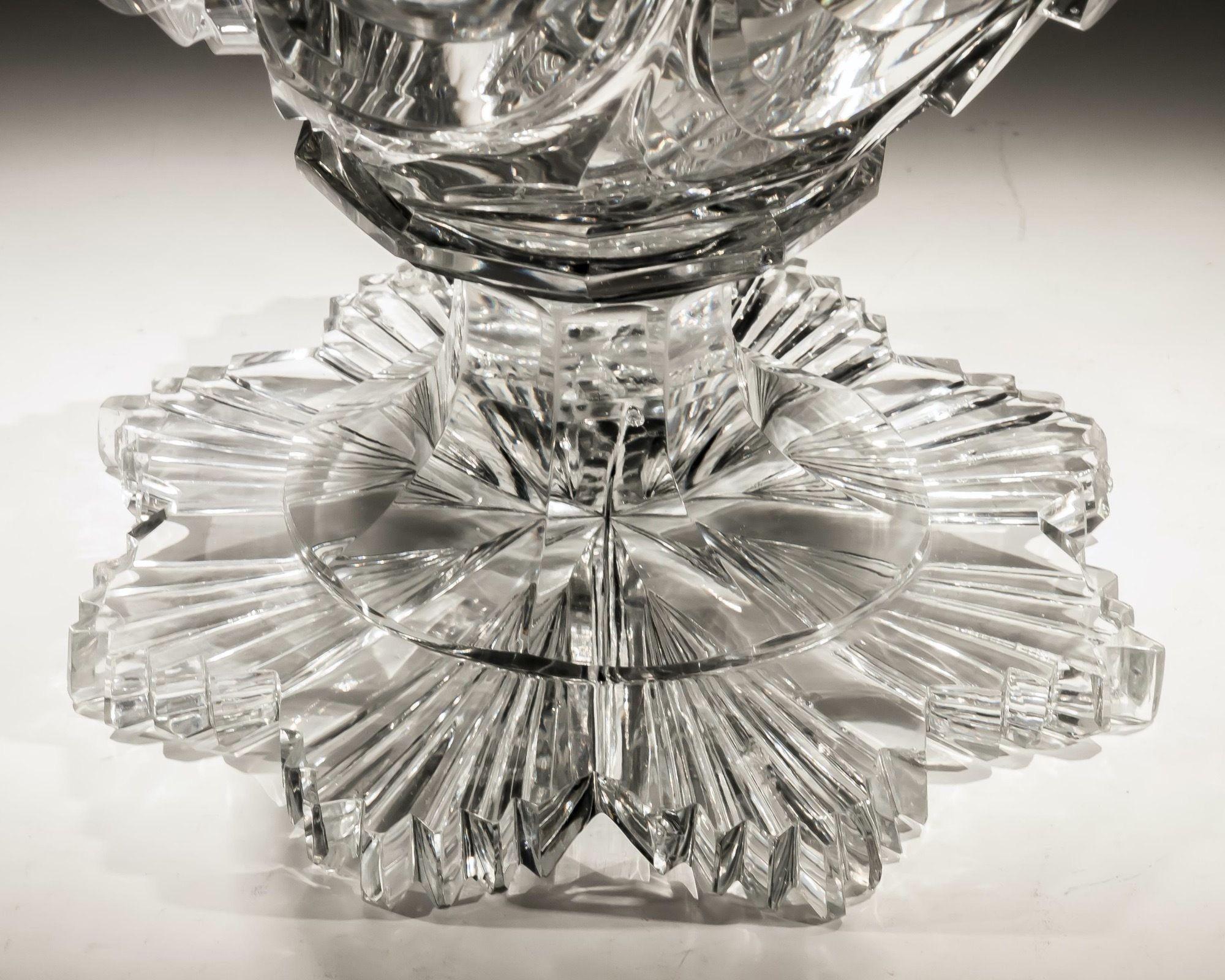 Cut Glass George IV Coronation Urn by Perrin & Geddes For Sale