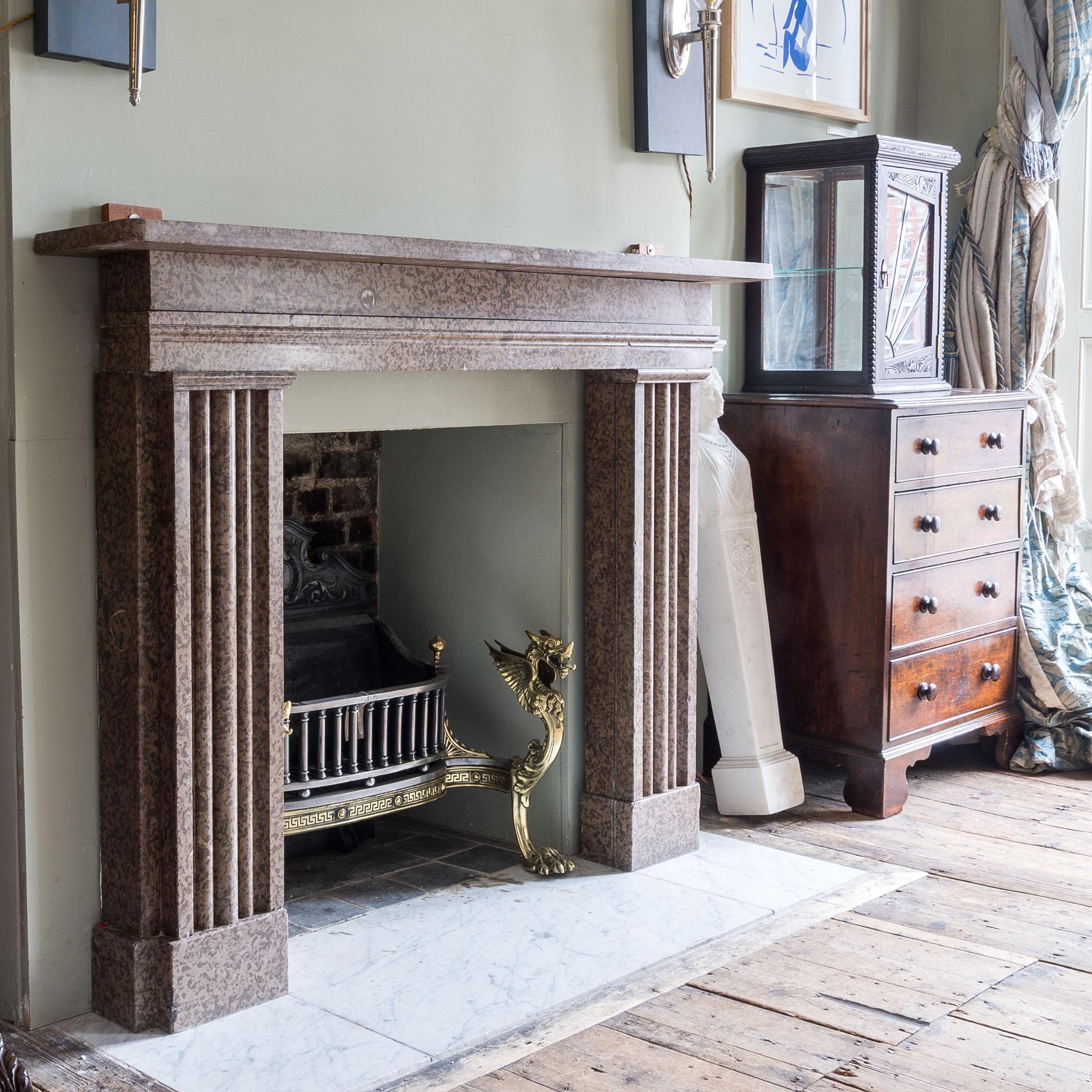 George IV Derbyshire Limestone Fireplace For Sale 4