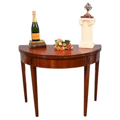 George IV Games Table Mahogany Half Round 1830 Console