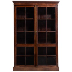 Antique George IV Glazed Mahogany Bookcase