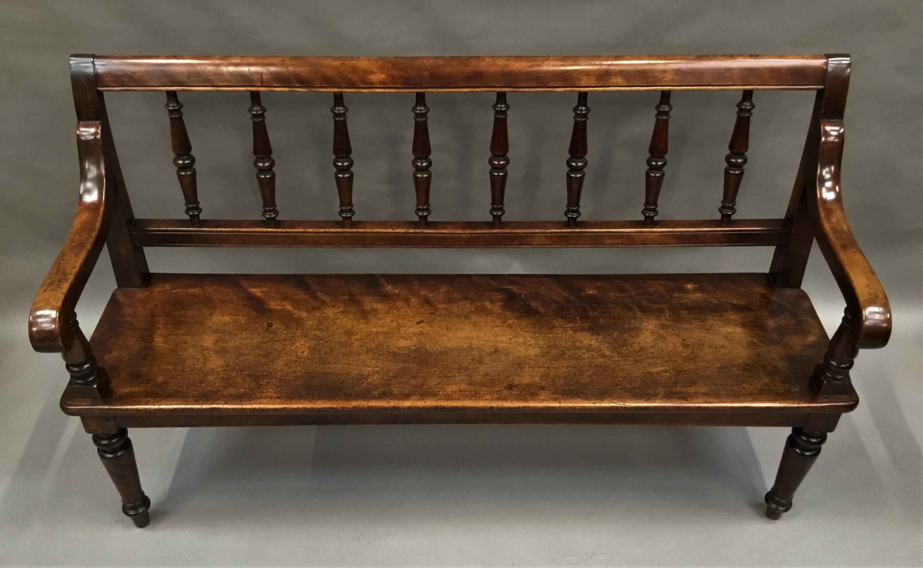 George IV Hall Seat or Hall Bench 5