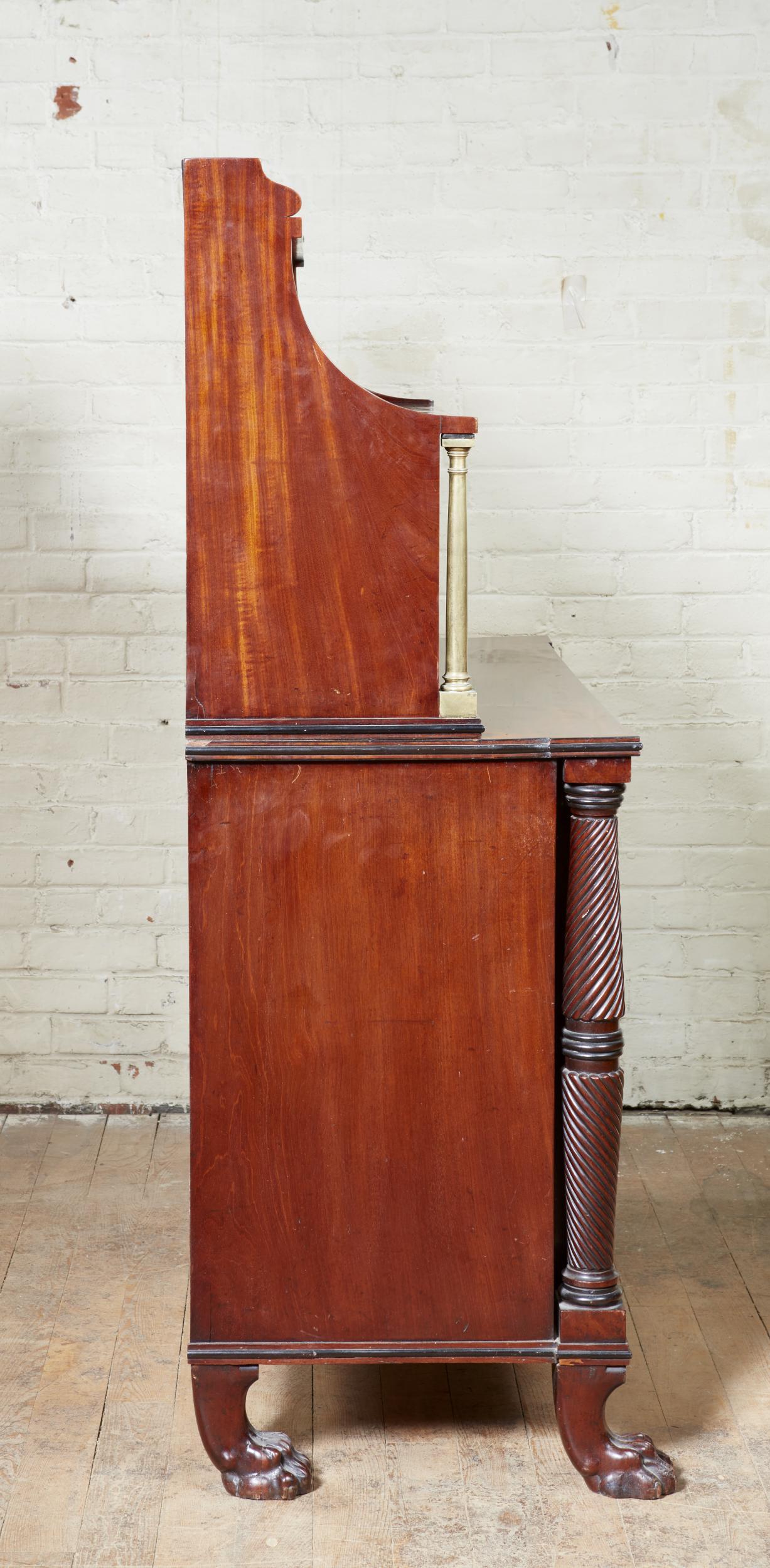 George IV Inlaid Mahogany Chiffonier In Good Condition For Sale In Greenwich, CT