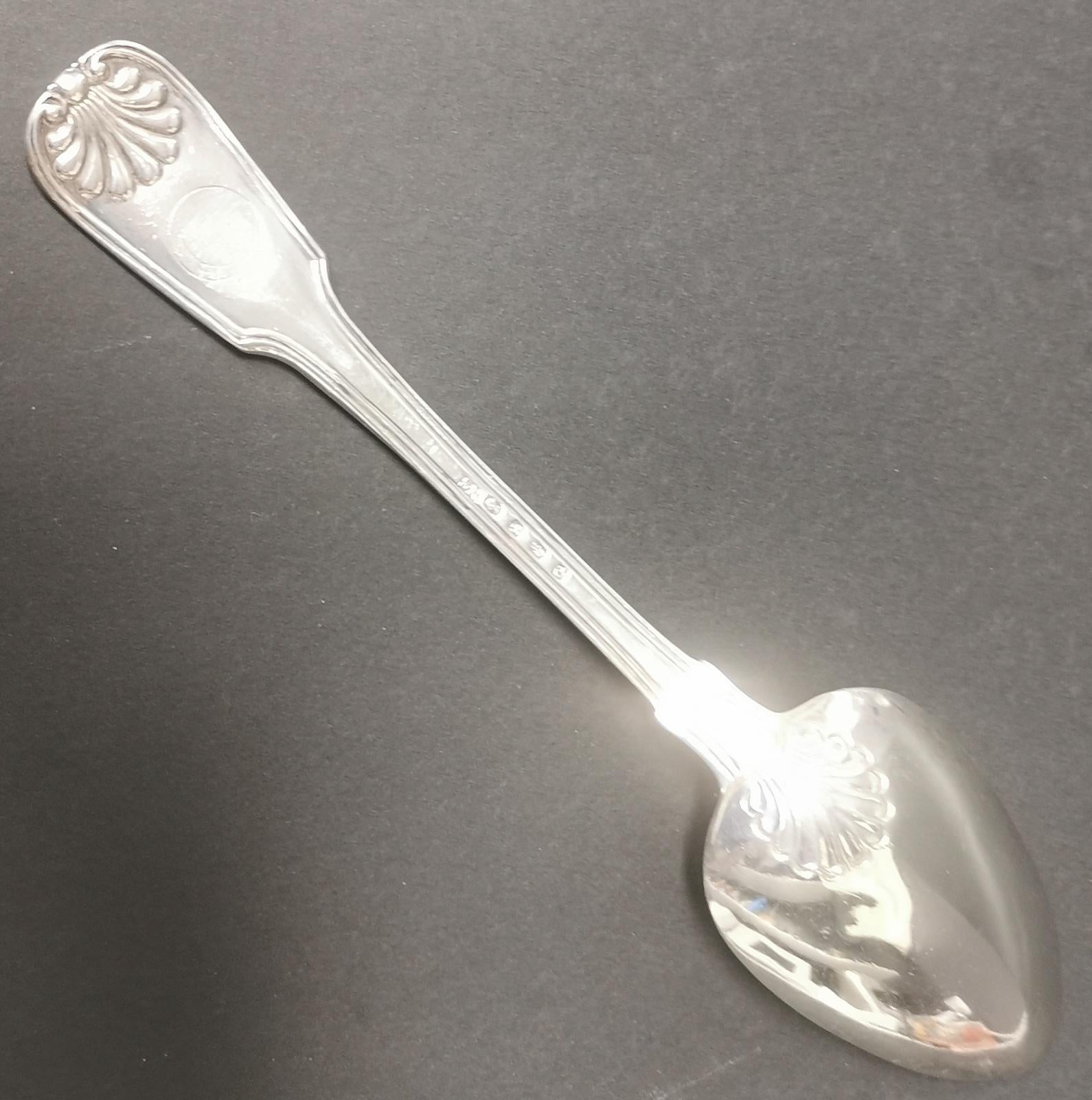 Northern Irish George IV Irish Sterling Silver Spoon For Sale