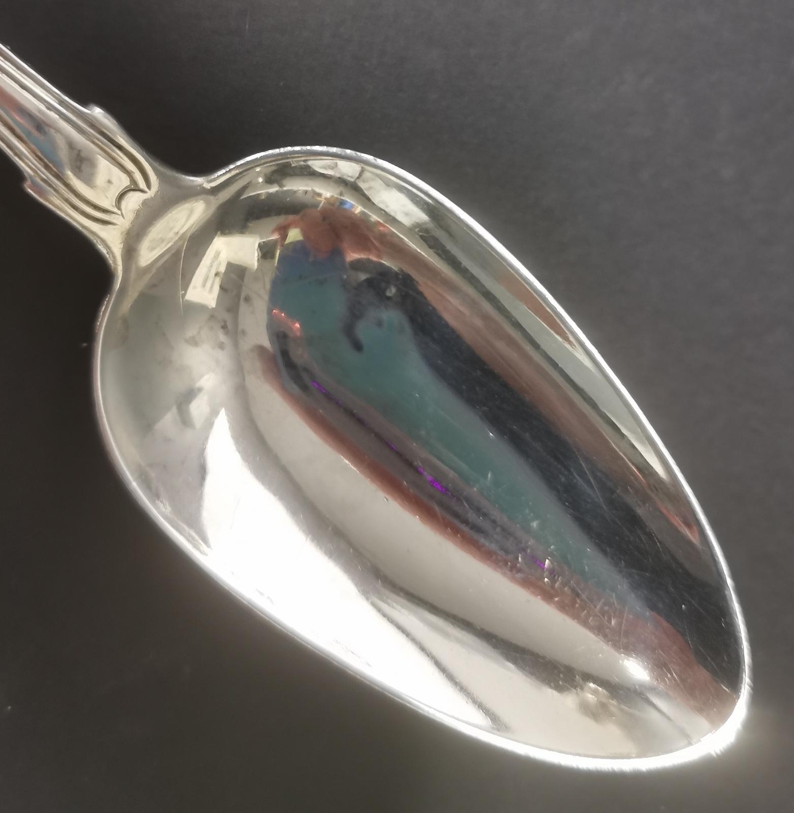 Early 19th Century George IV Irish Sterling Silver Spoon For Sale