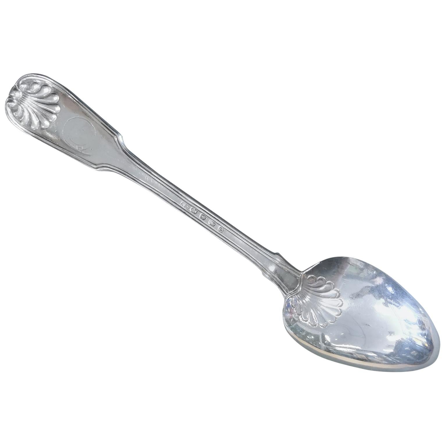 George IV Irish Sterling Silver Spoon For Sale