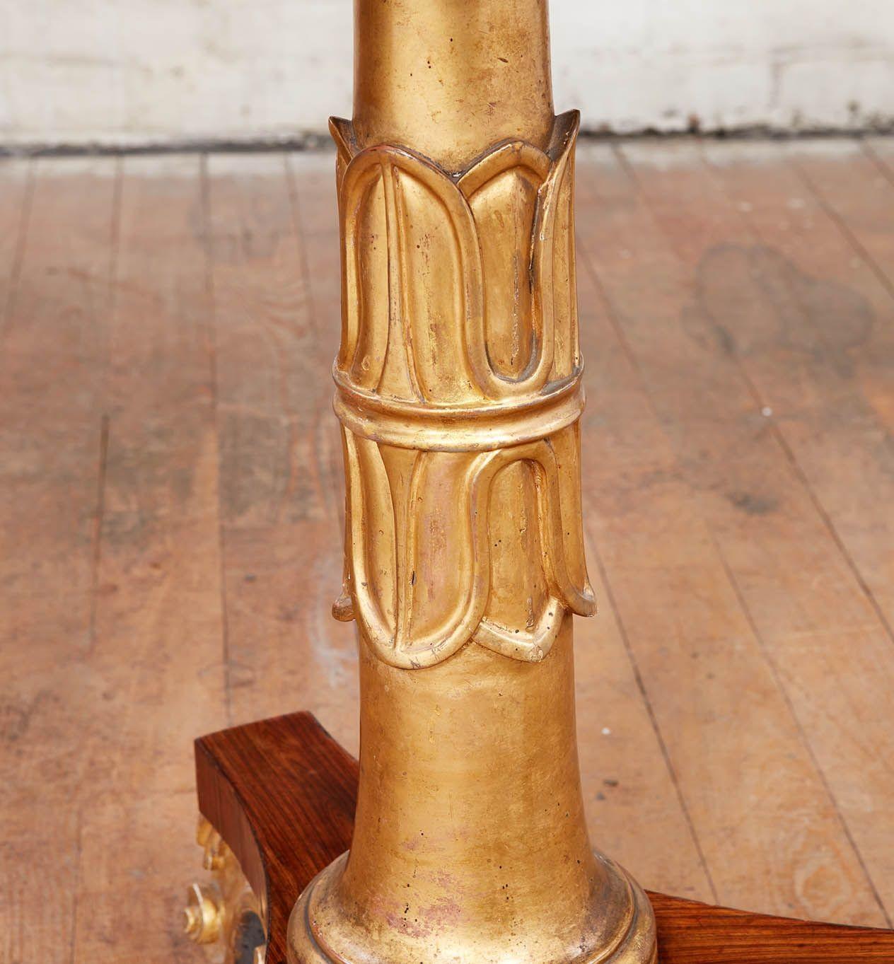 Anglais Table tripode en bois de roi George IV en vente