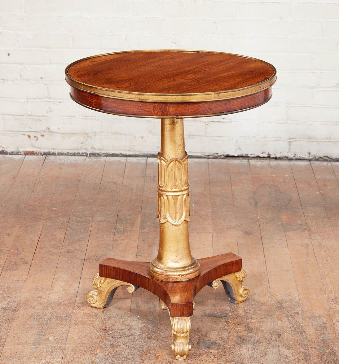 Début du XIXe siècle Table tripode en bois de roi George IV en vente