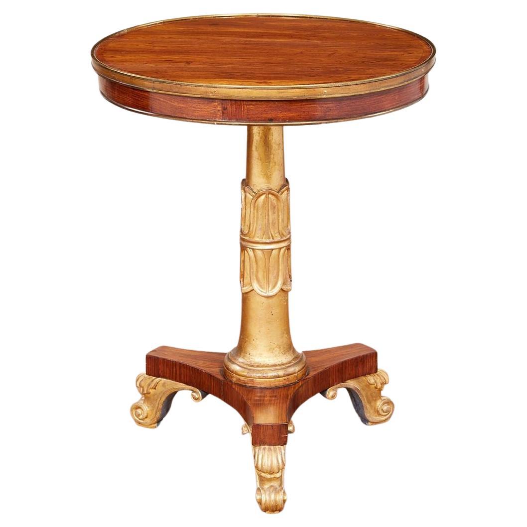 Table tripode en bois de roi George IV en vente