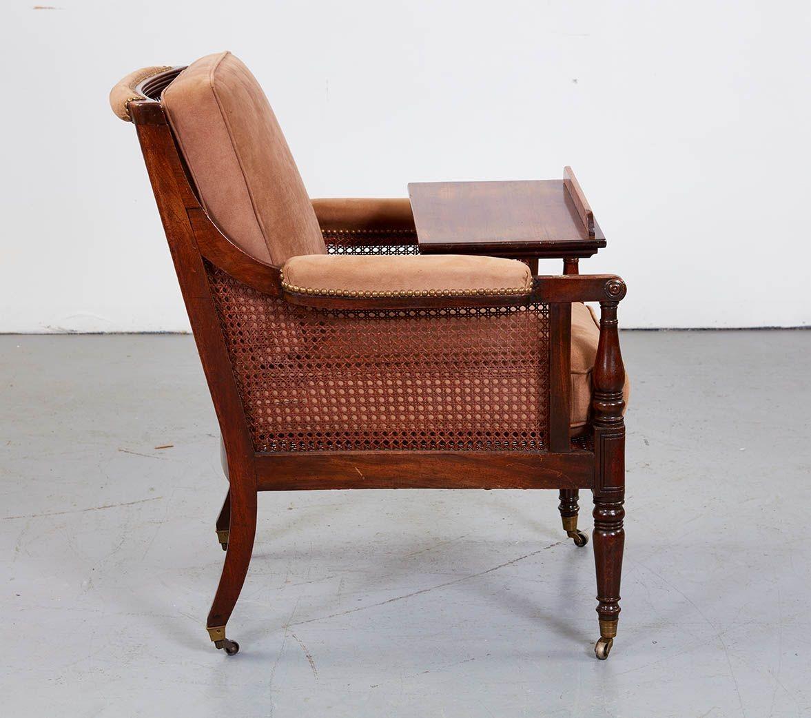 George IV Library Chair with Reading Arm In Good Condition For Sale In Greenwich, CT