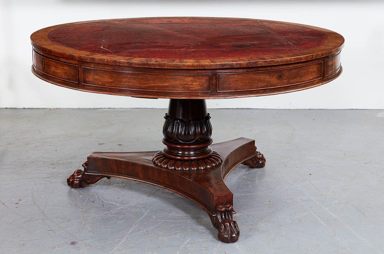 Woodwork George IV Library Drum Table For Sale