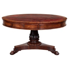 Antique George IV Library Drum Table