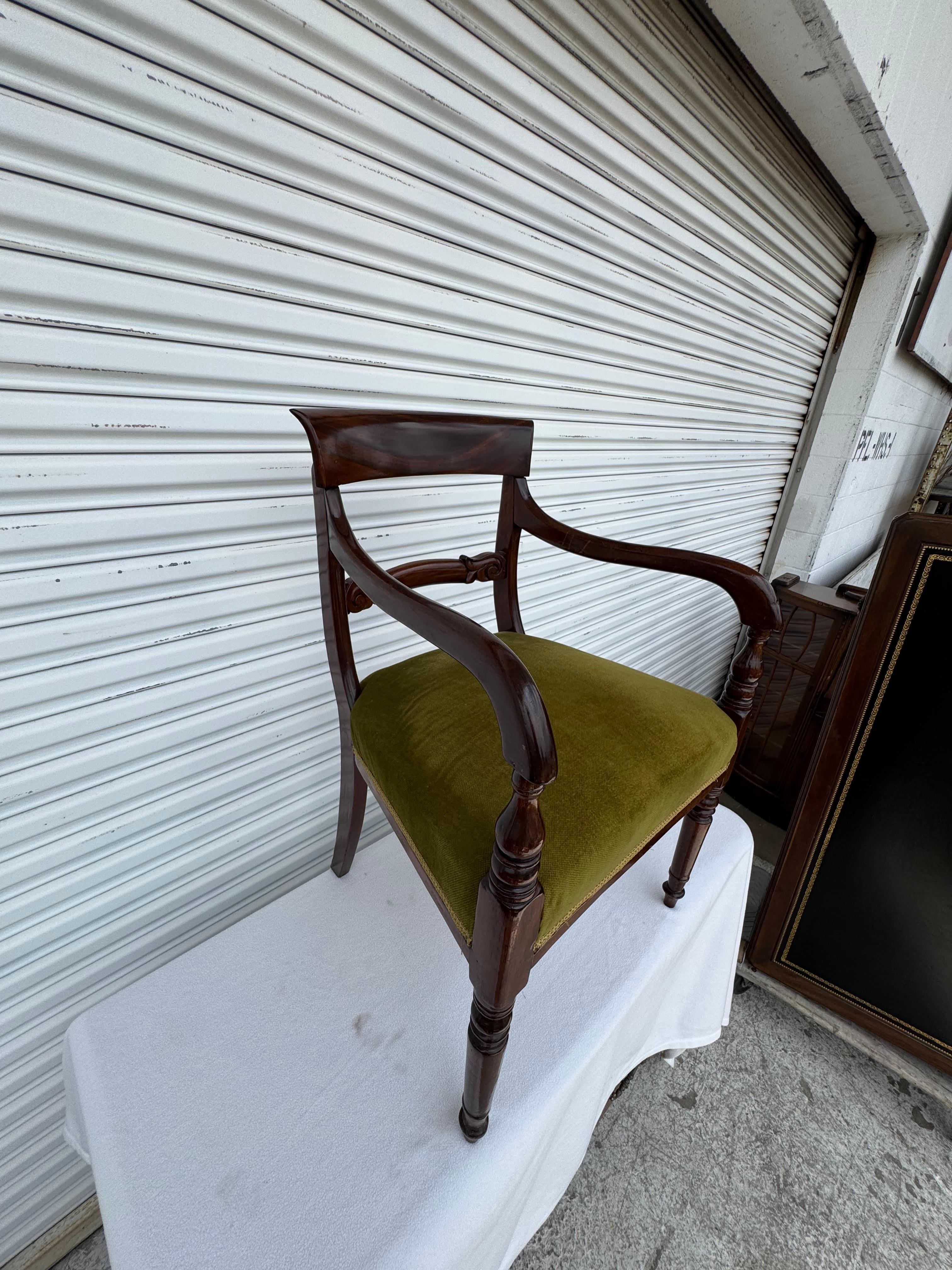 Sillón Jorge IV de caoba Estadounidense en venta