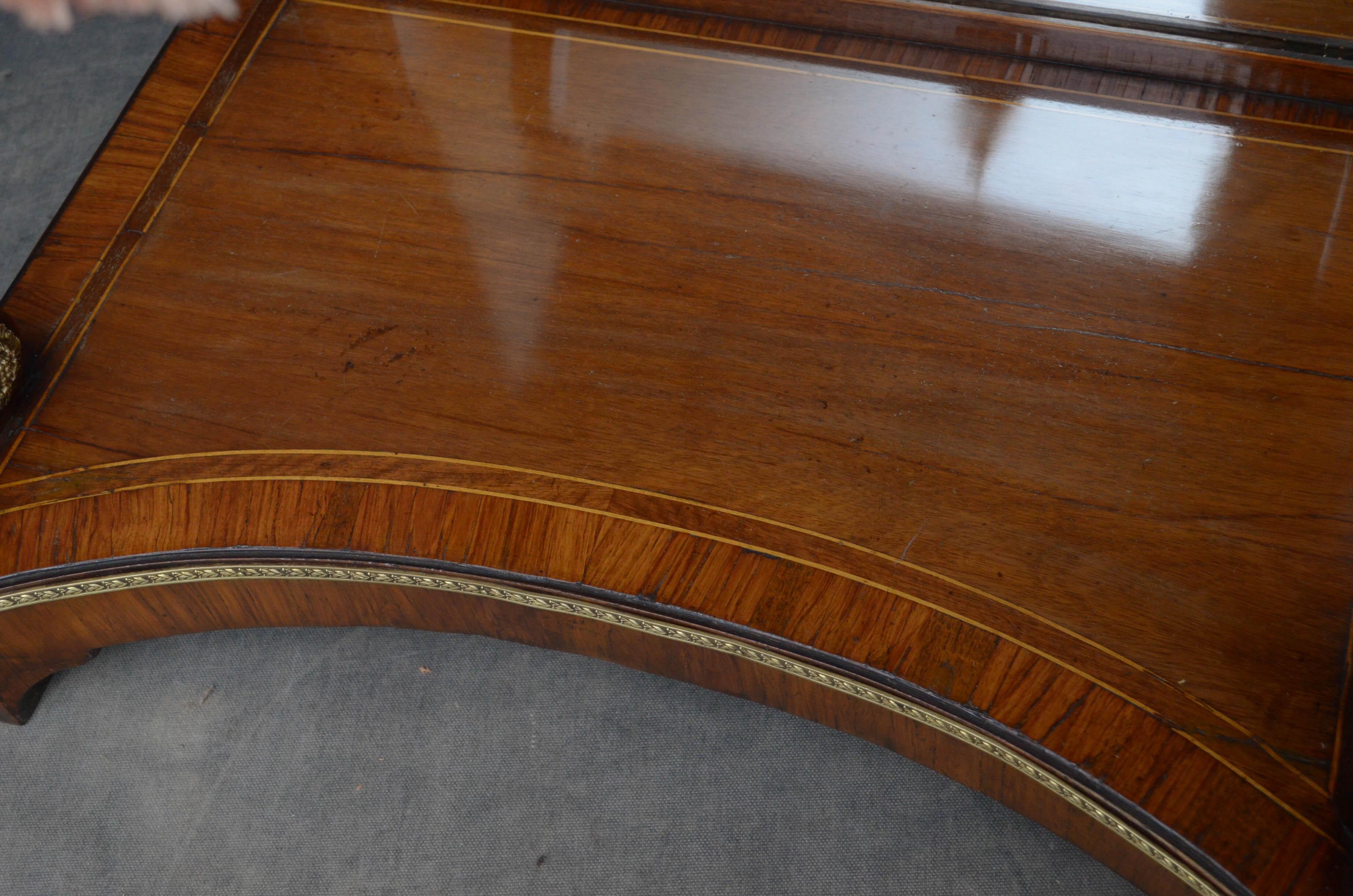 George IV Mahogany Console Table of Narrow Proportions For Sale 12