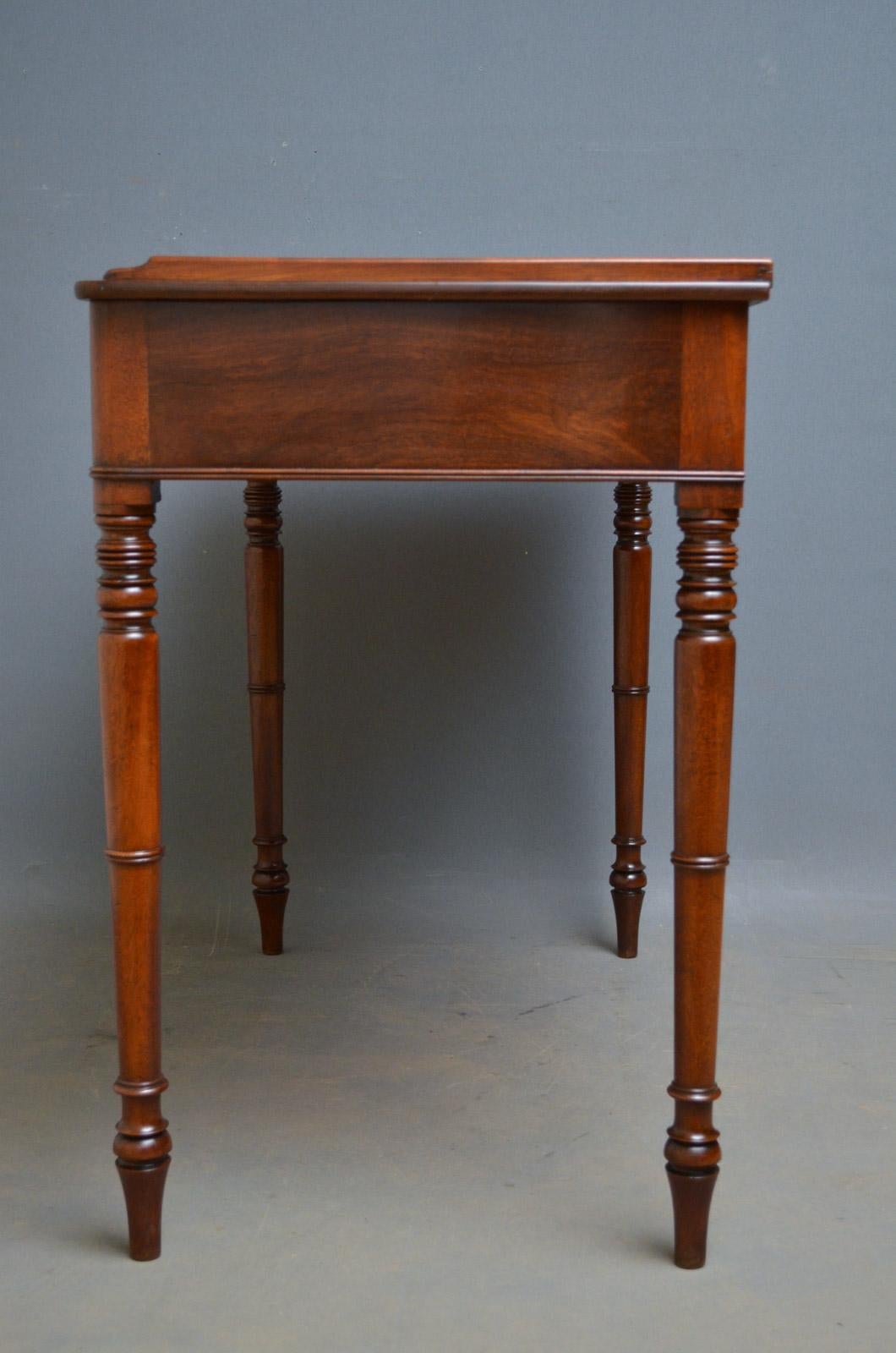 George IV Mahogany Dressing Table or Writing Table 5