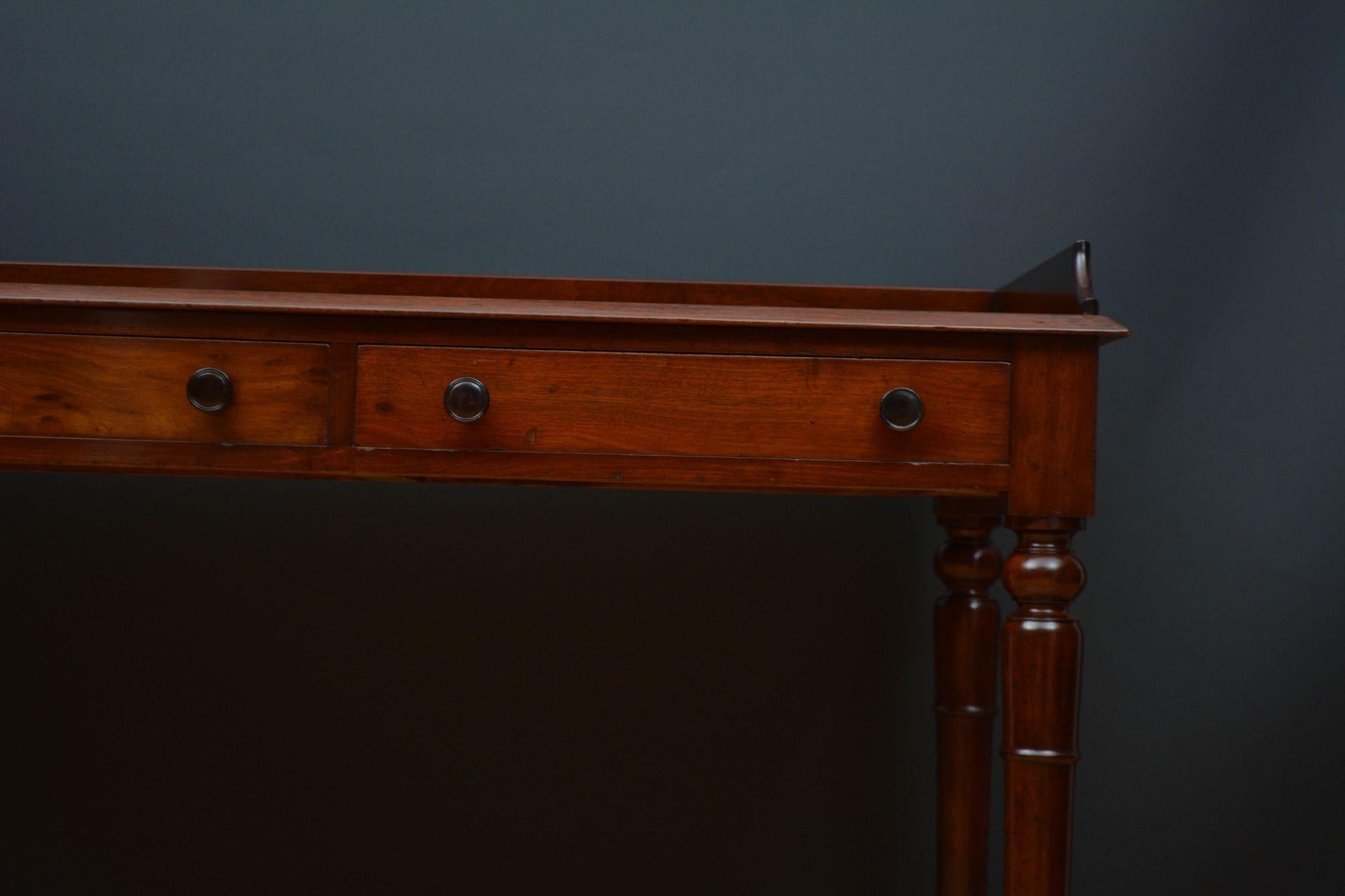 George IV Mahogany Dressing Table or Writing Table 5