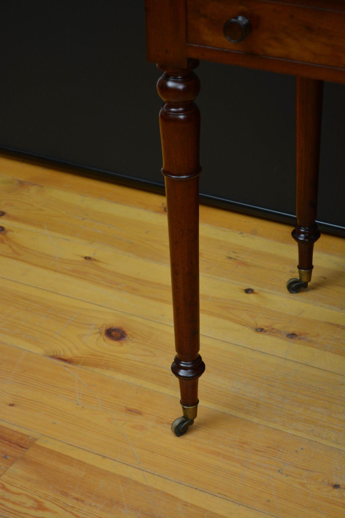 George IV Mahogany Dressing Table or Writing Table 6