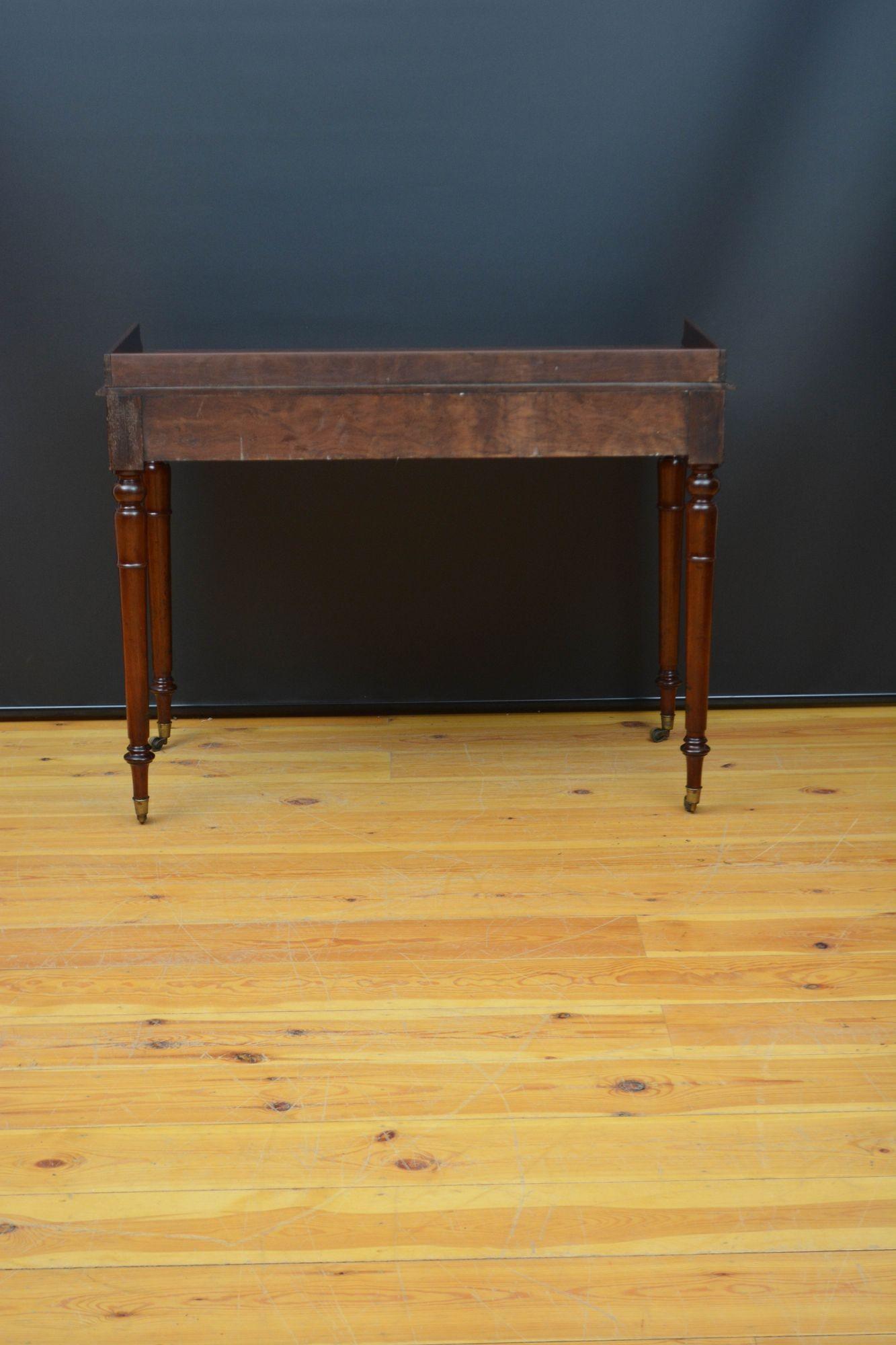 George IV Mahogany Dressing Table or Writing Table 11