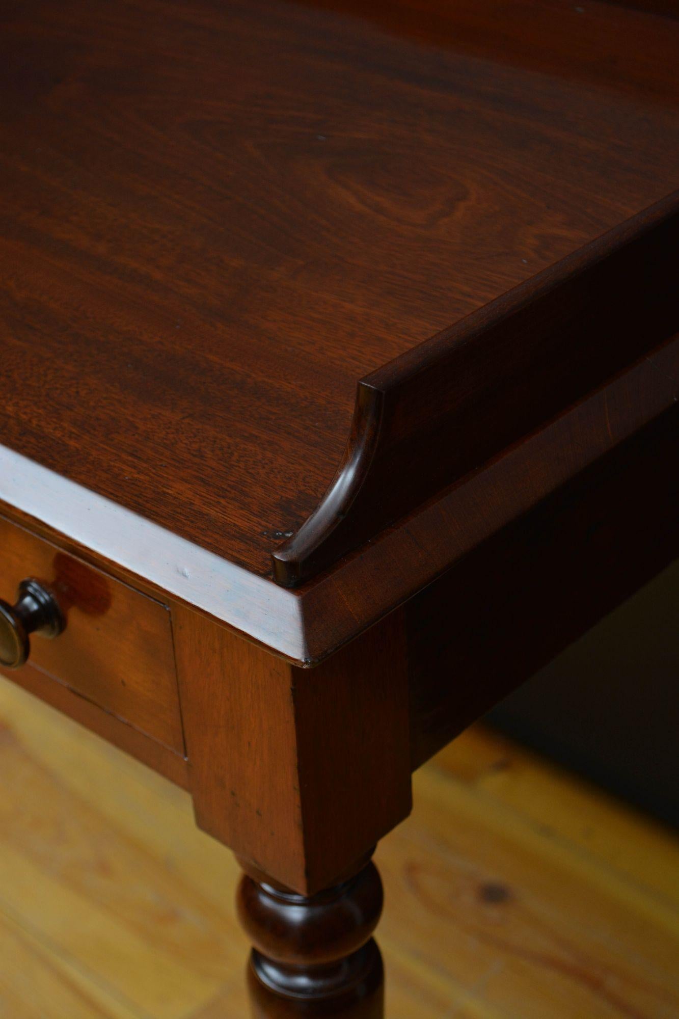 19th Century George IV Mahogany Dressing Table or Writing Table