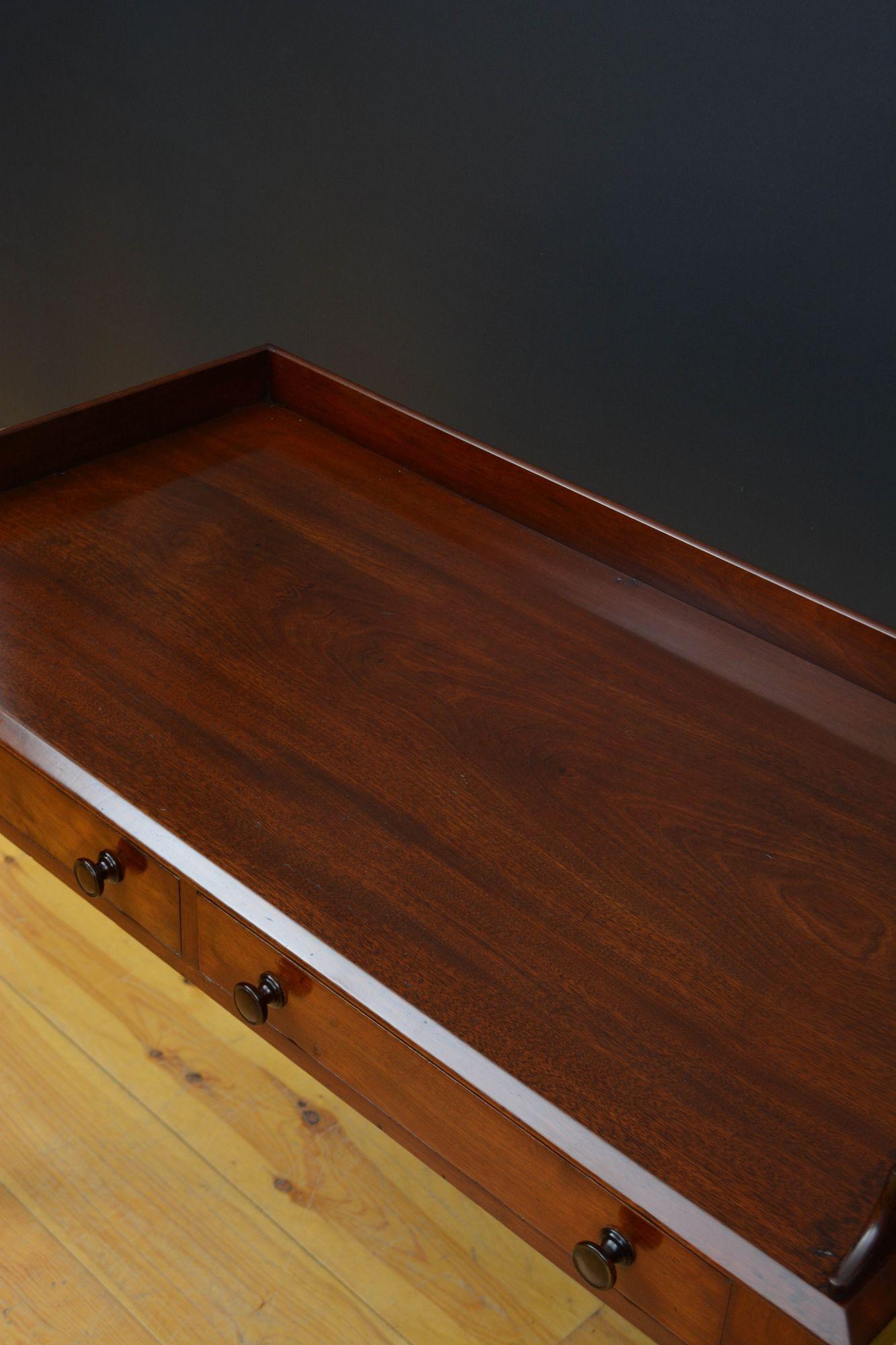 George IV Mahogany Dressing Table or Writing Table 1