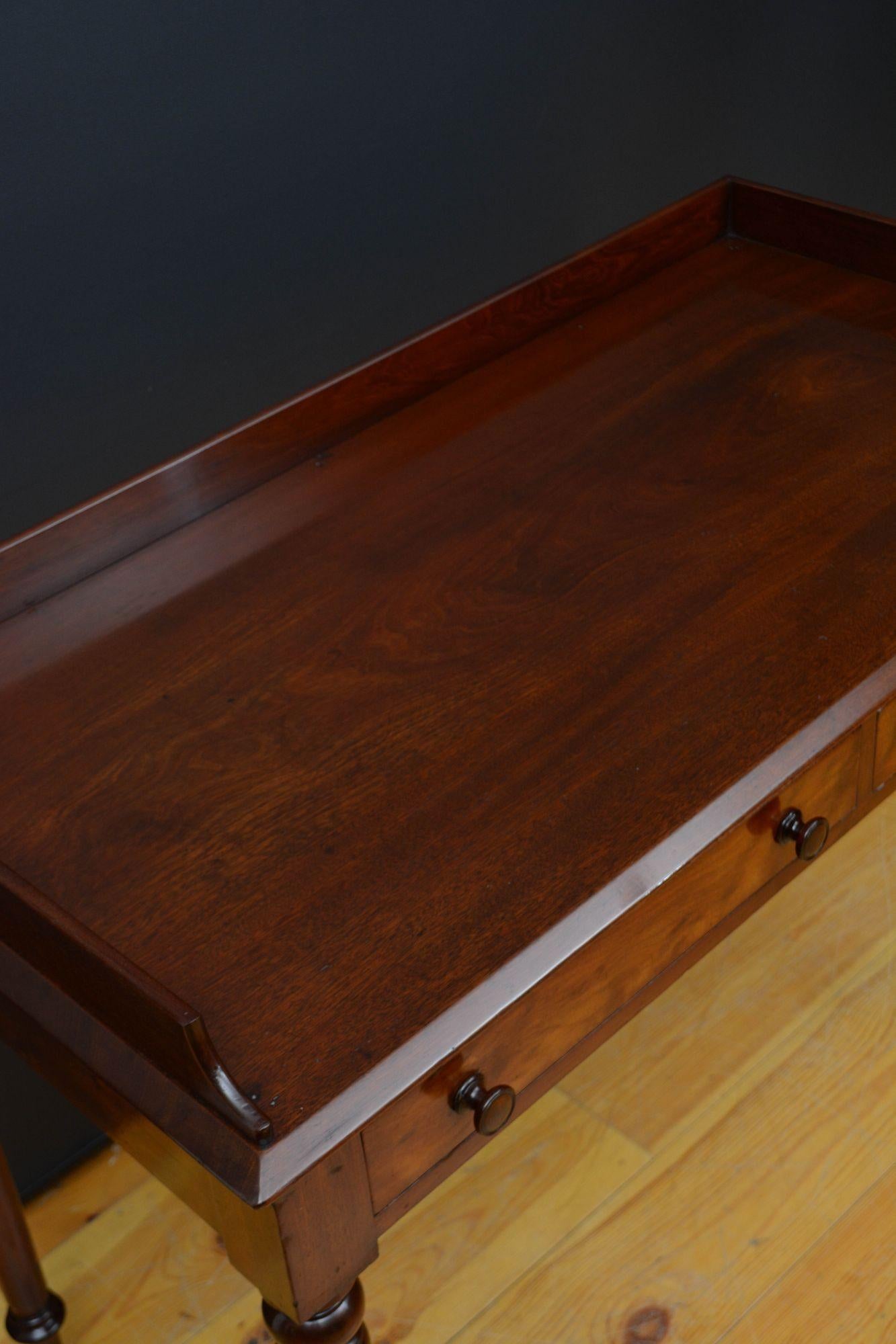 George IV Mahogany Dressing Table or Writing Table 2