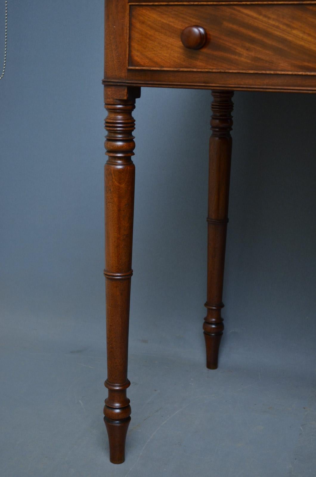 George IV Mahogany Dressing Table or Writing Table 3
