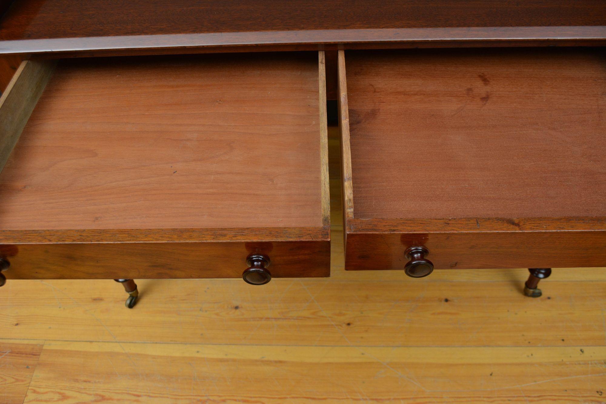 George IV Mahogany Dressing Table or Writing Table 3