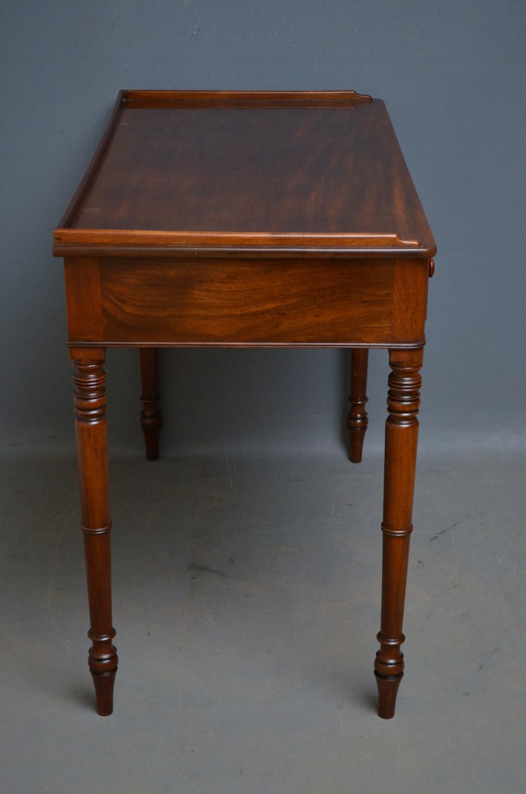 George IV Mahogany Dressing Table or Writing Table 4