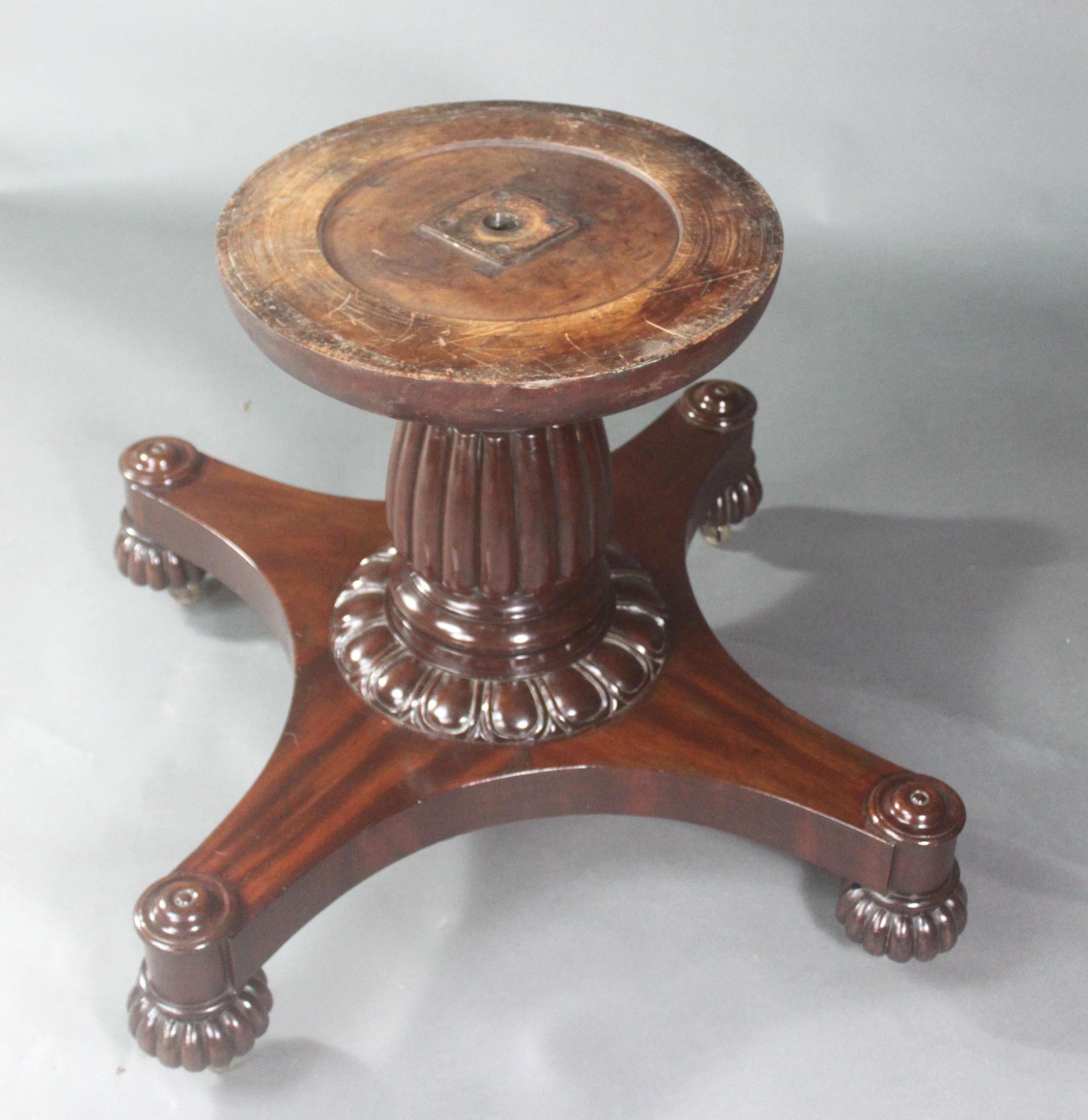 George IV Mahogany Drum Table For Sale 2