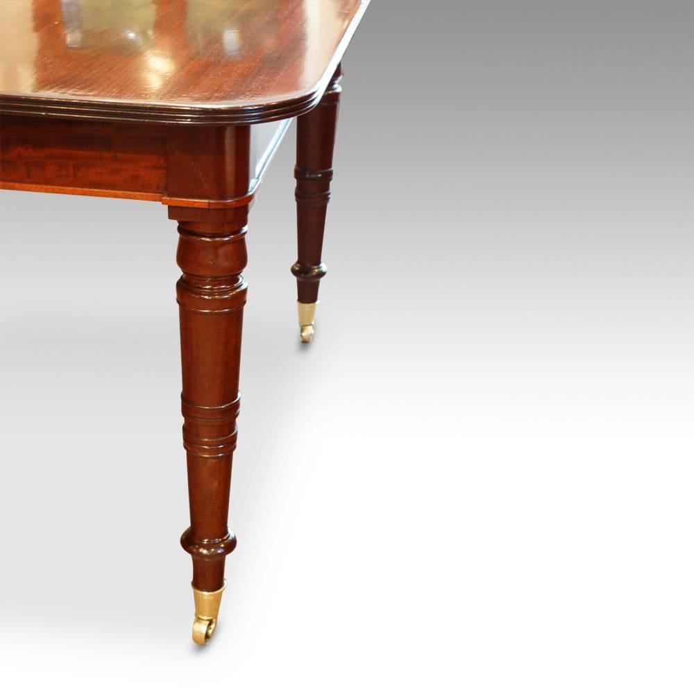 George IV Mahogany Extending Dining Table In Excellent Condition In Salisbury, Wiltshire