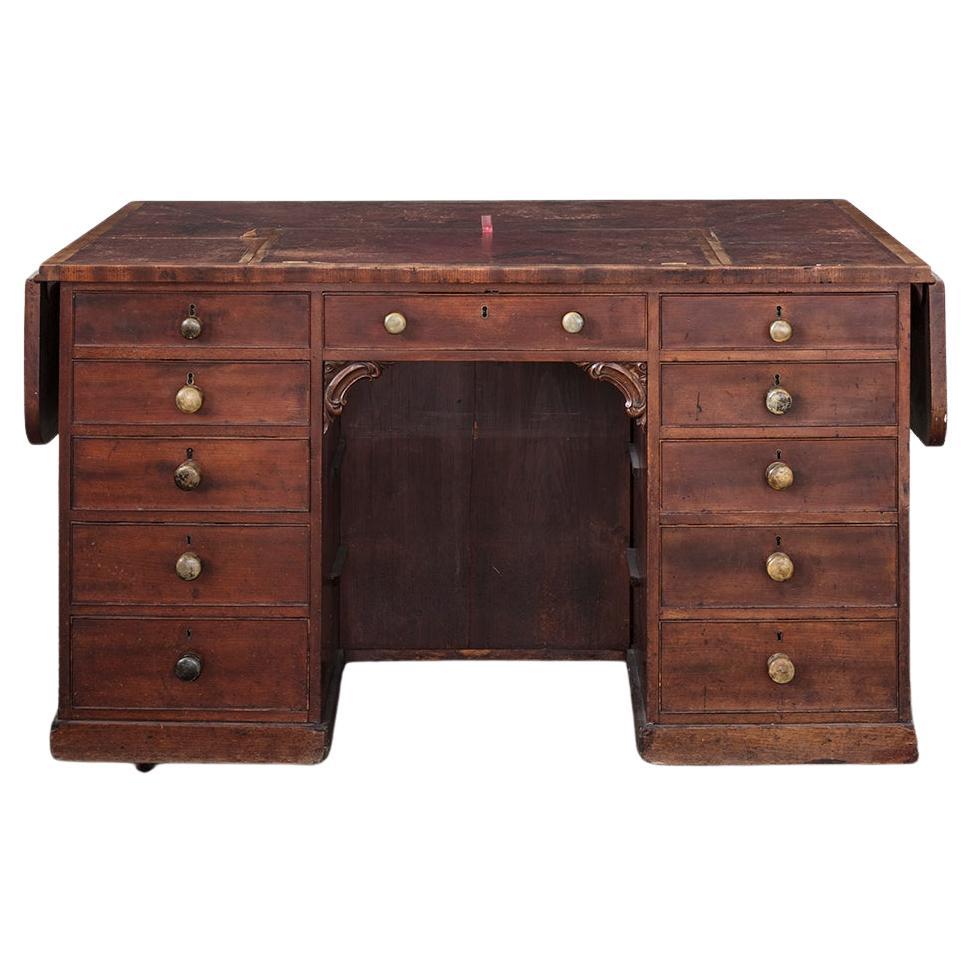 George IV Mahogany Kneehole Desk