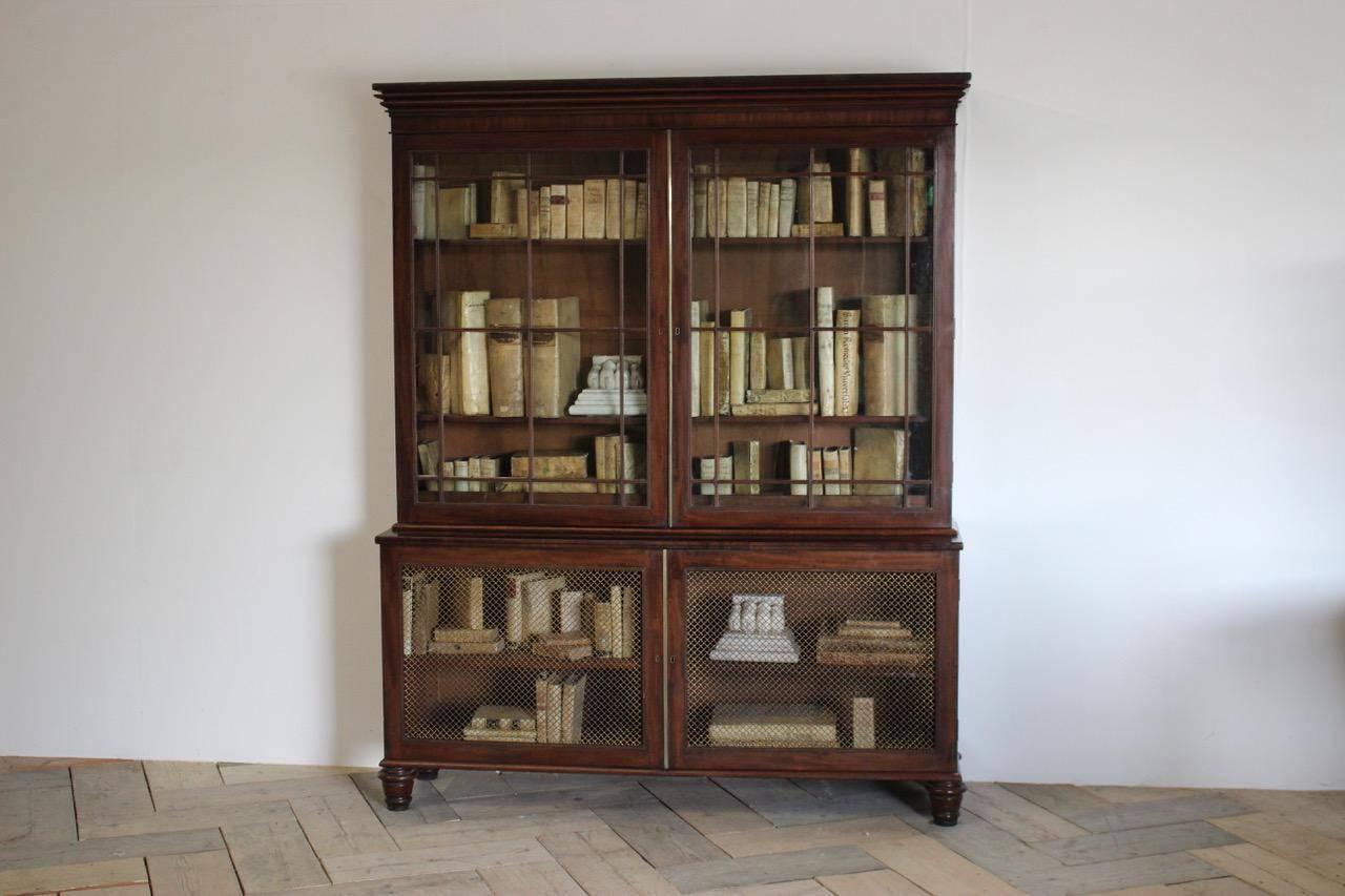 18th Century and Earlier George IV Mahogany Library Bookcase