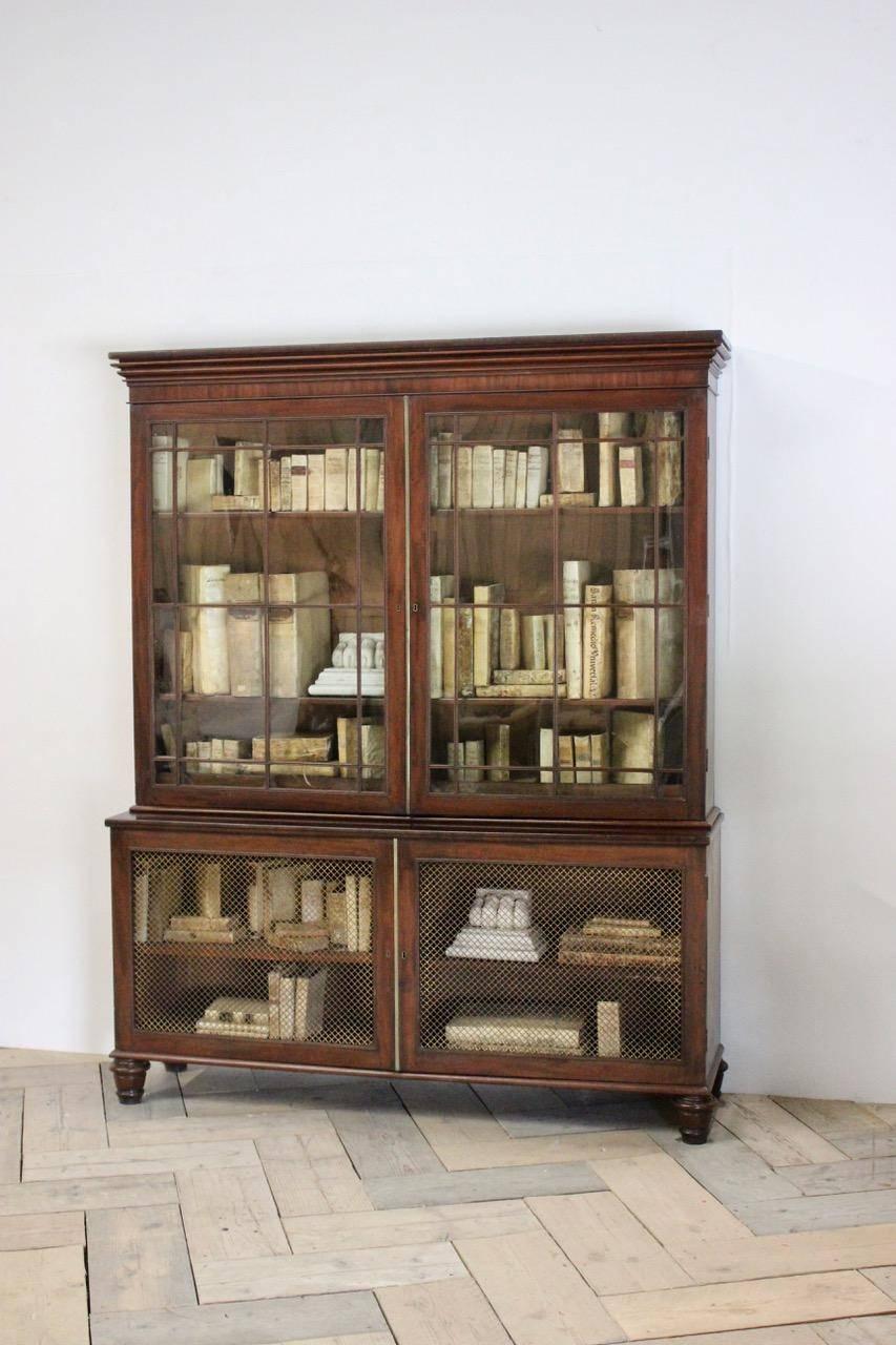 George IV Mahogany Library Bookcase 1