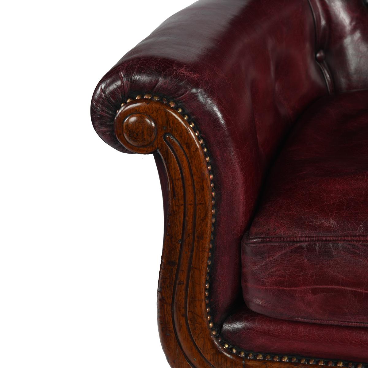 George IV mahogany library chair For Sale 2