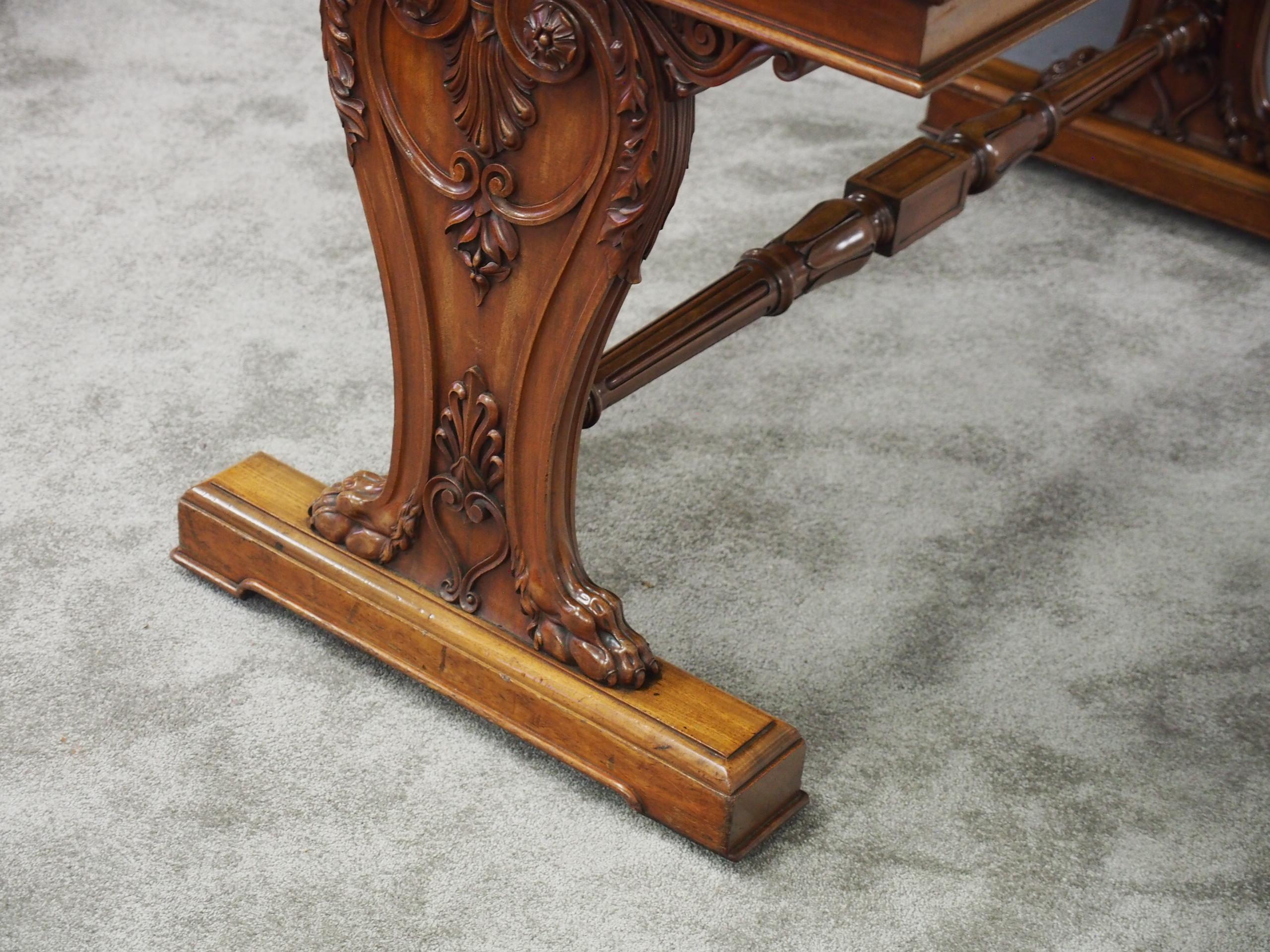 George IV Mahogany Library Table In Good Condition For Sale In Edinburgh, GB