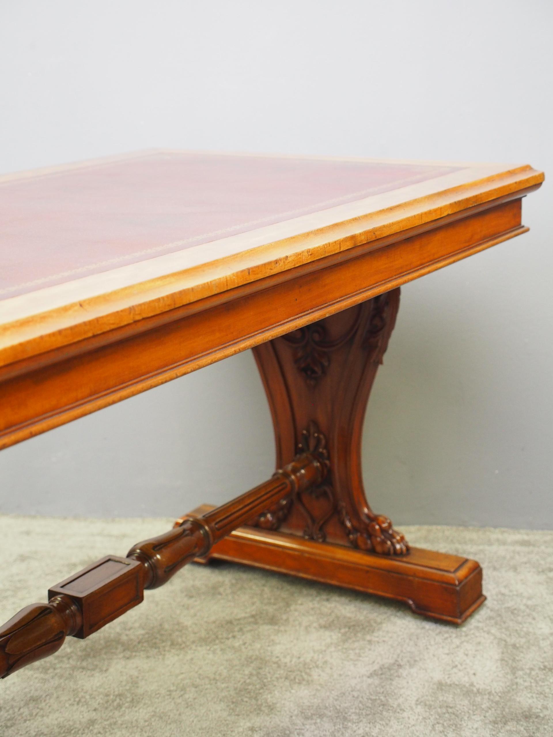 George IV Mahogany Library Table For Sale 1