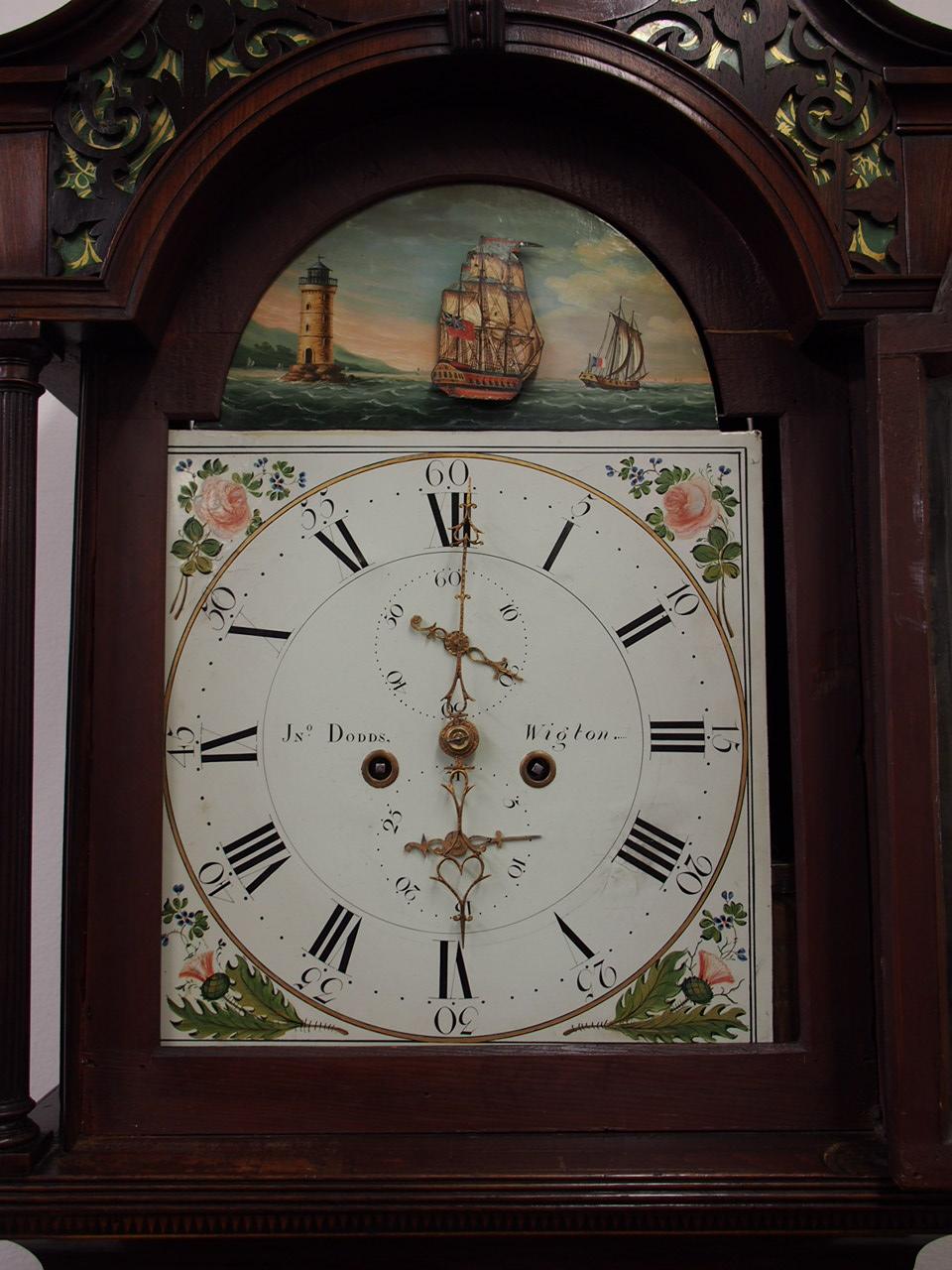 George IV Mahogany Longcase Clock by J Dodds of Wigton For Sale 5