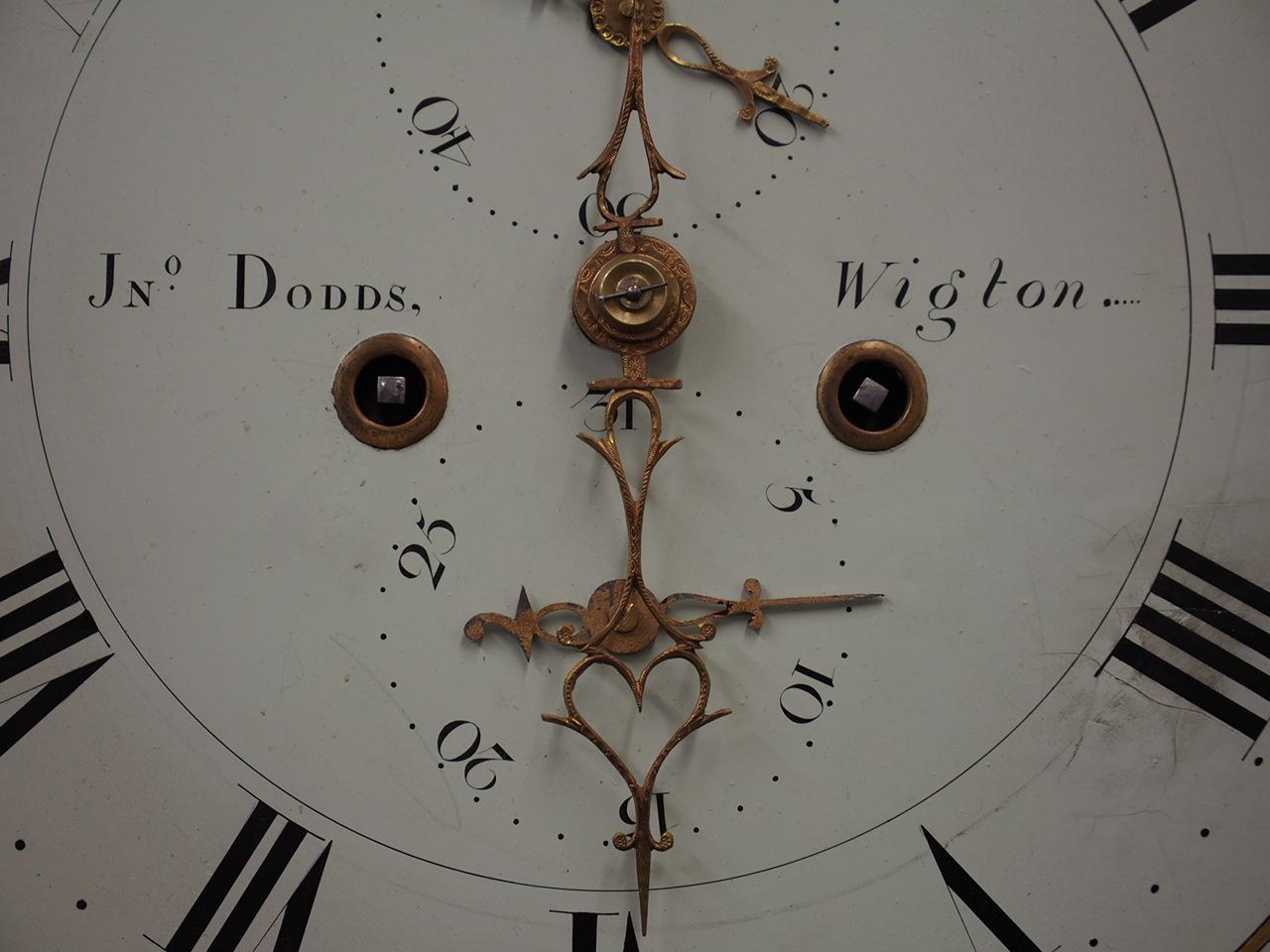 George IV Mahogany Longcase Clock by J Dodds of Wigton For Sale 6