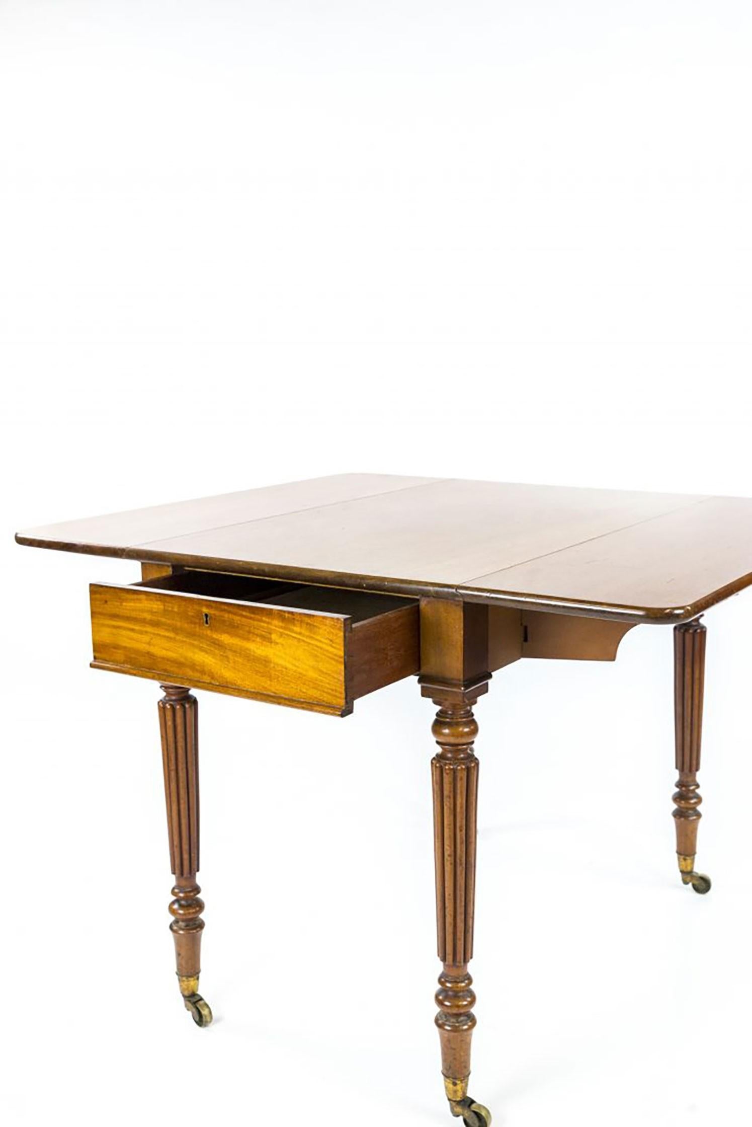 British George iv Mahogany Pembroke Table by Gillows