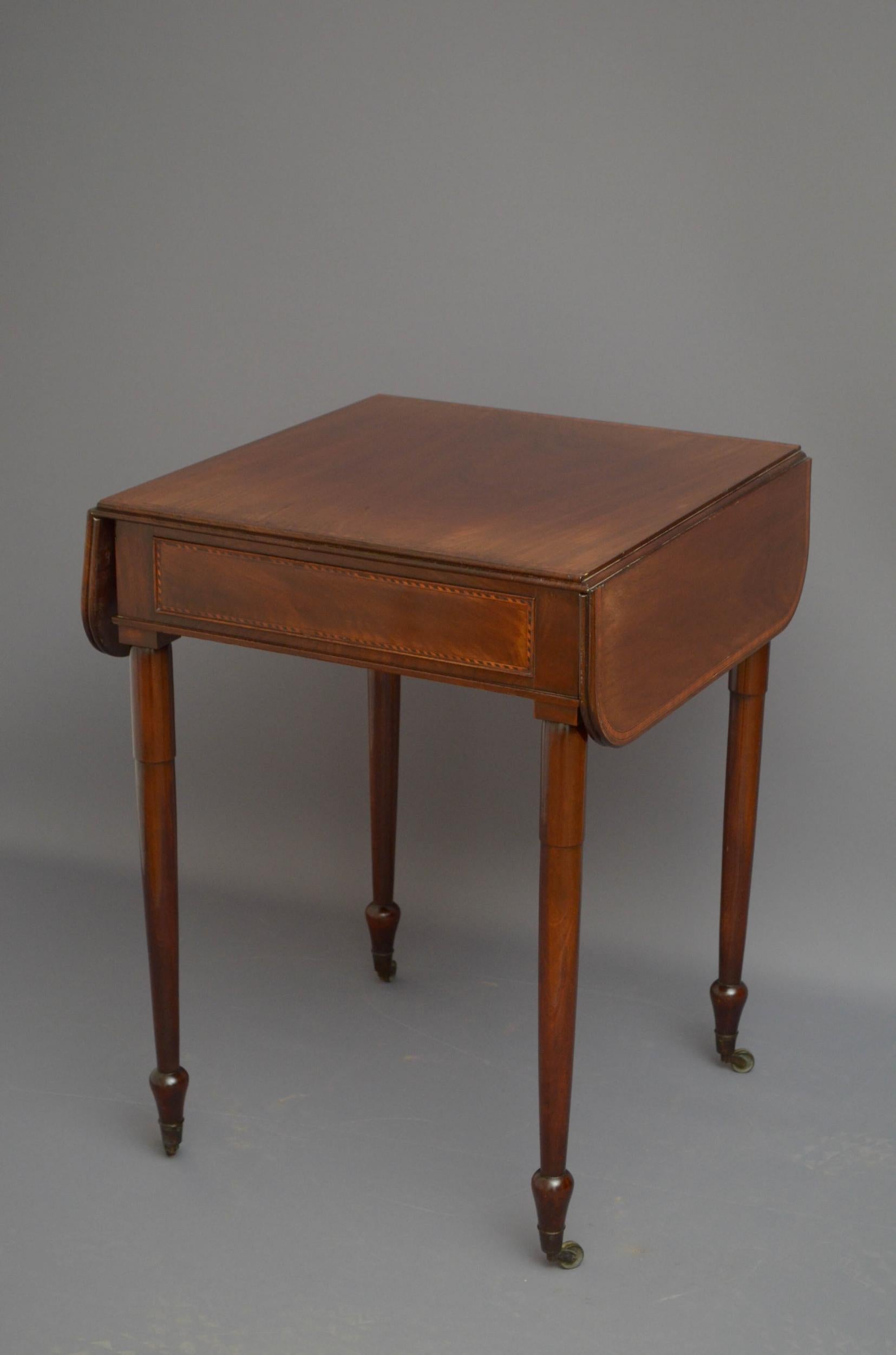 George IV Mahogany Pembroke Table For Sale 9