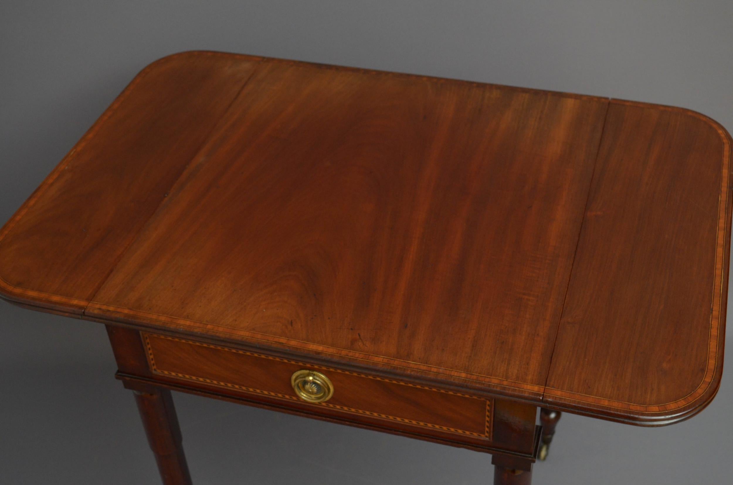 George IV Mahogany Pembroke Table In Good Condition For Sale In Whaley Bridge, GB