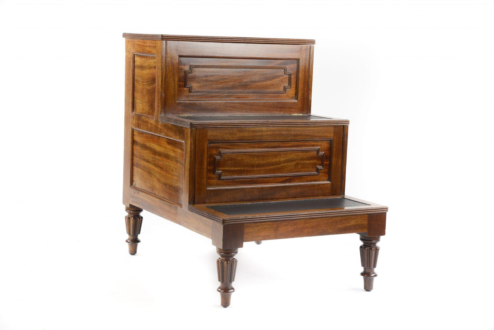 Early 19th Century George iv Mahogany Stepped Commode, Attributed to Gillows of Lancaster