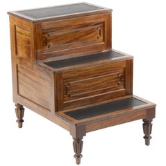 George iv Mahogany Stepped Commode, Attributed to Gillows of Lancaster