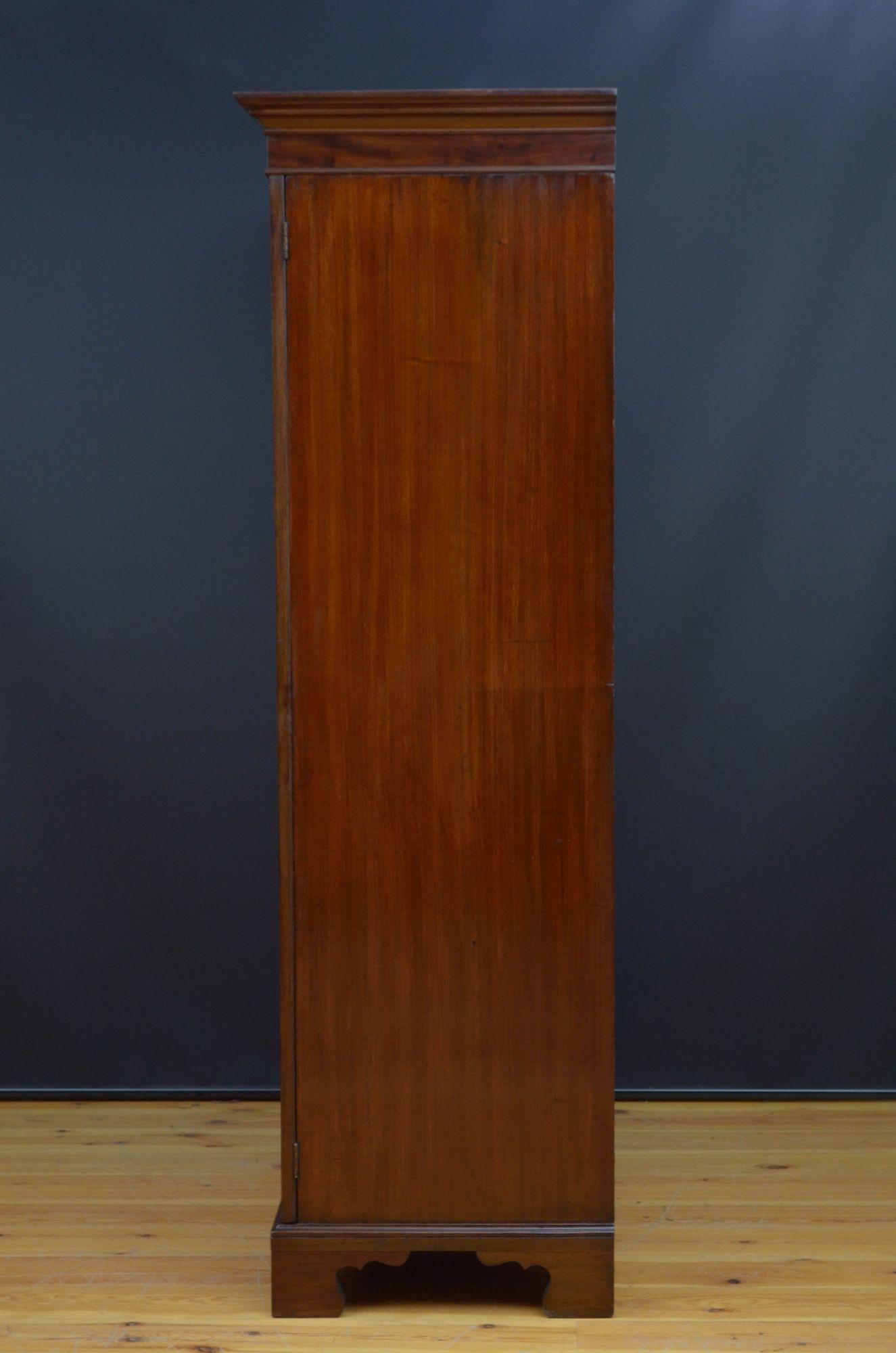 George IV Mahogany Two Door Wardrobe c1840 For Sale 5