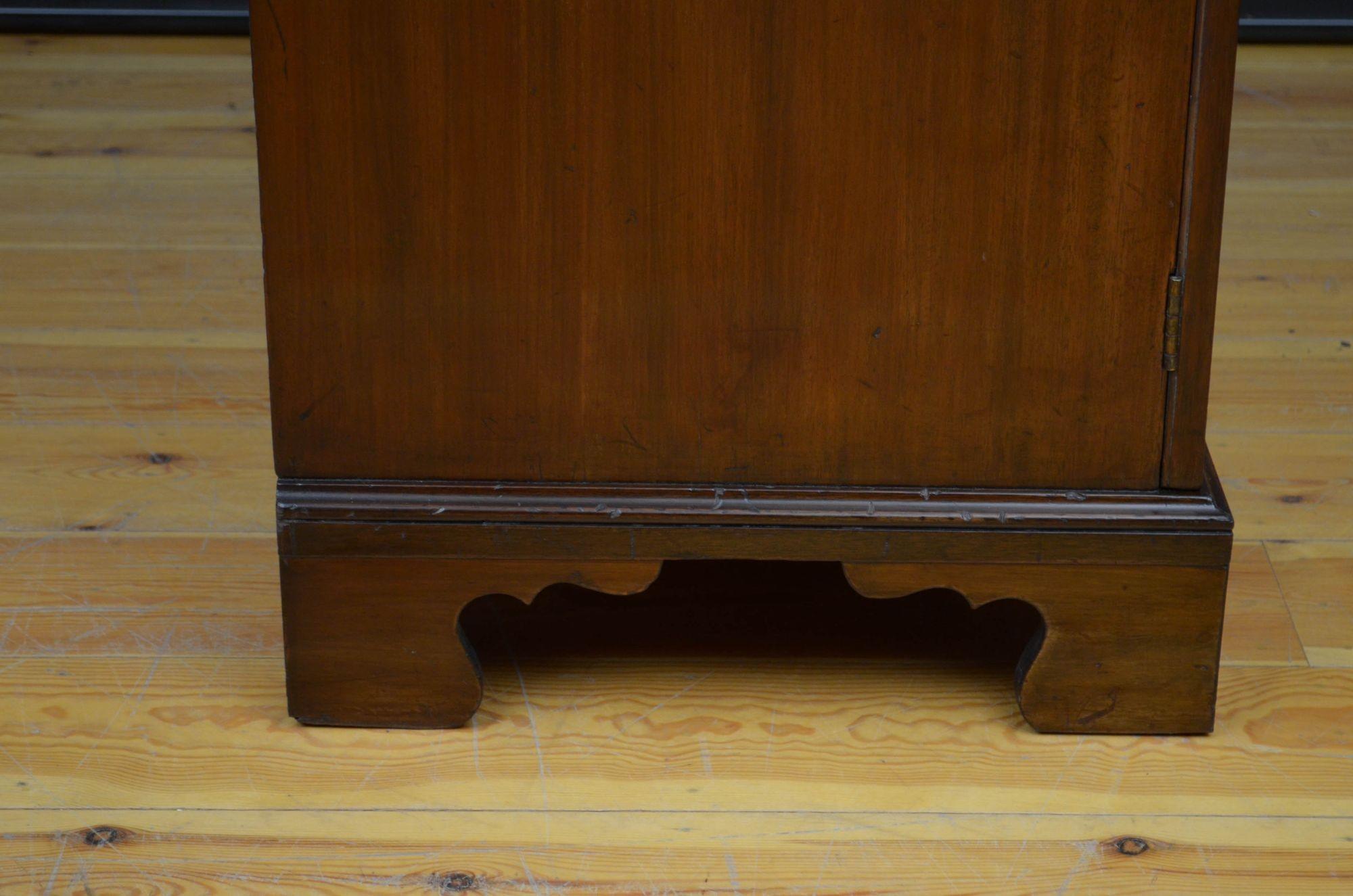 George IV Mahogany Two Door Wardrobe c1840 For Sale 7