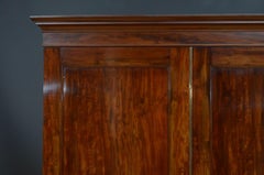 George IV Mahogany Two Door Wardrobe c1840