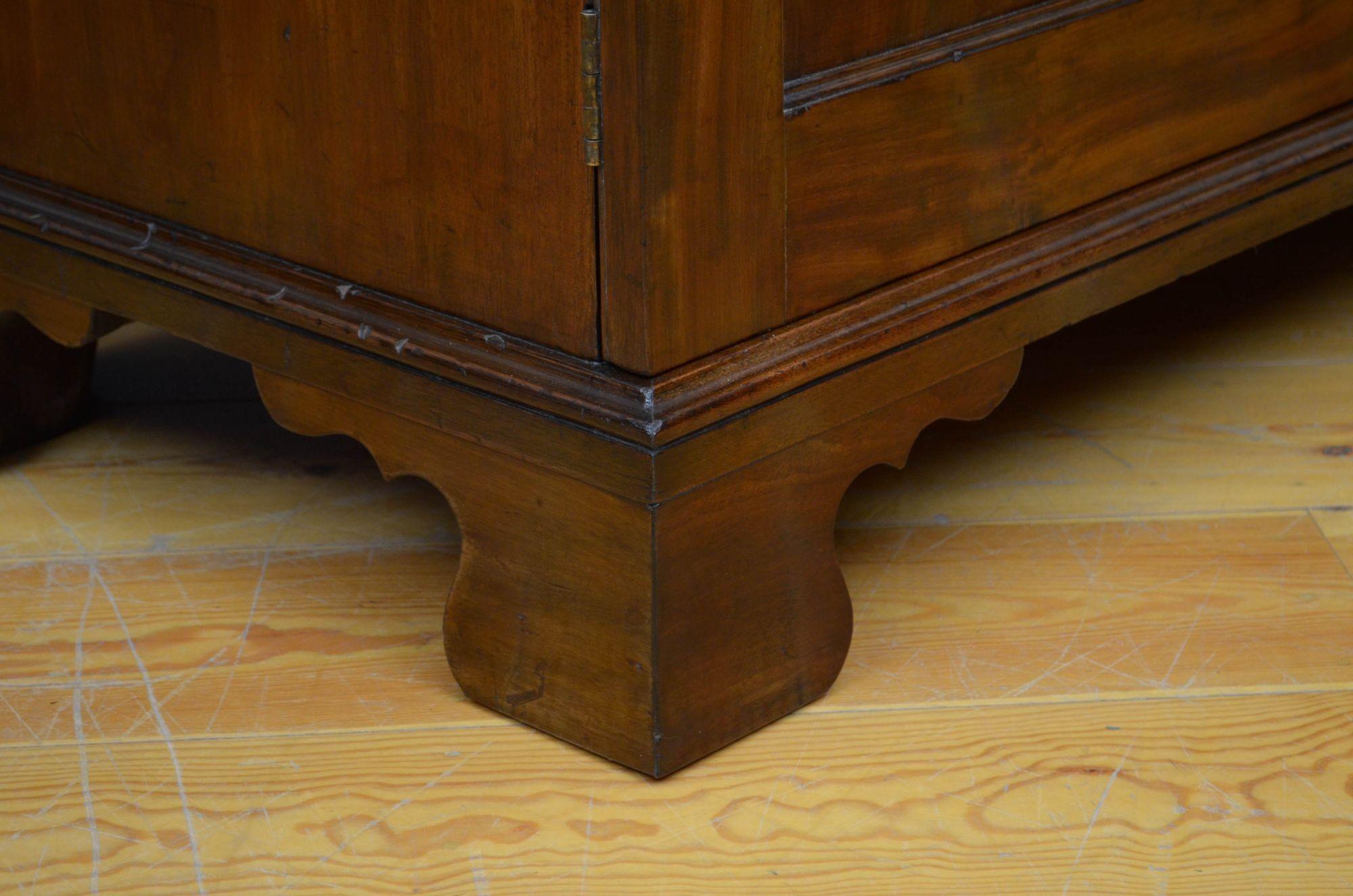 George IV Mahogany Two Door Wardrobe c1840 For Sale 1