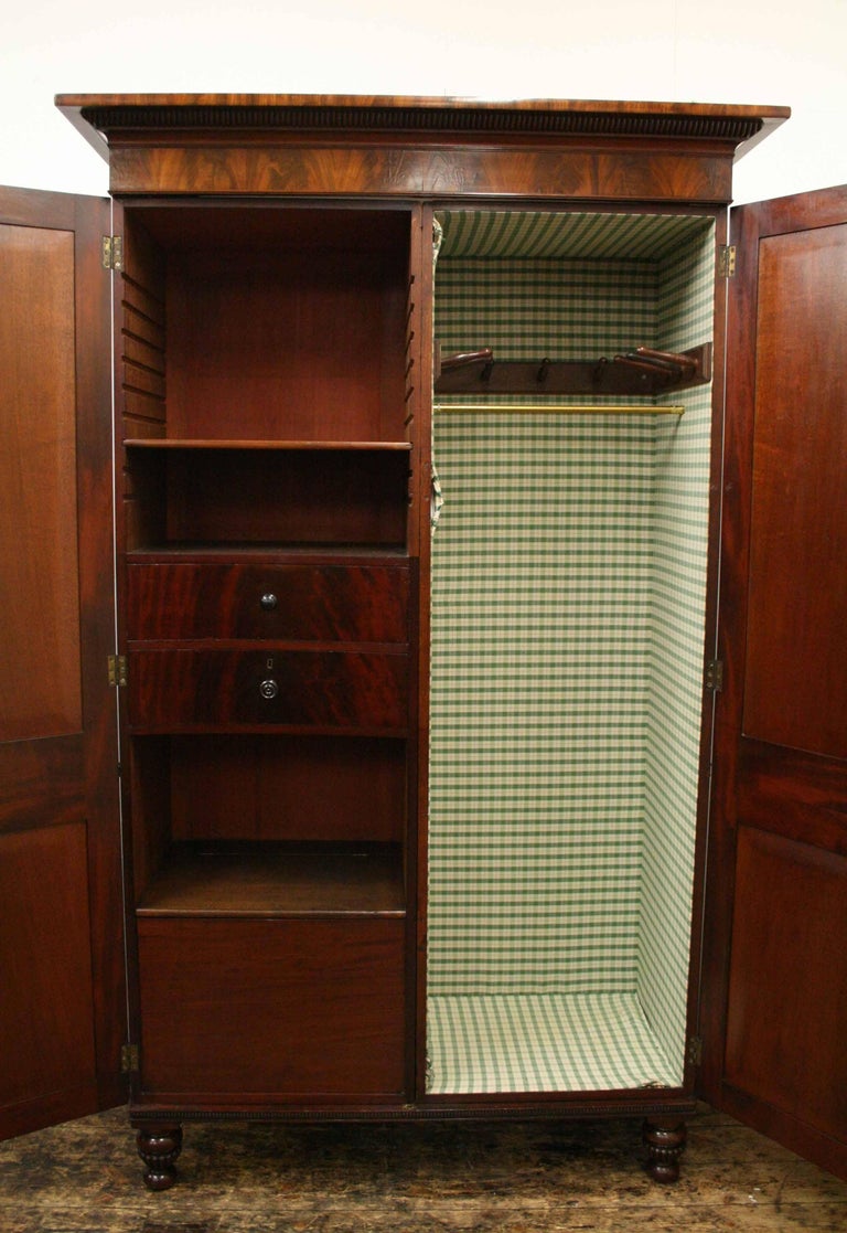IV Mahogany Wardrobe by William Trotter of Edinburgh, circa 1820