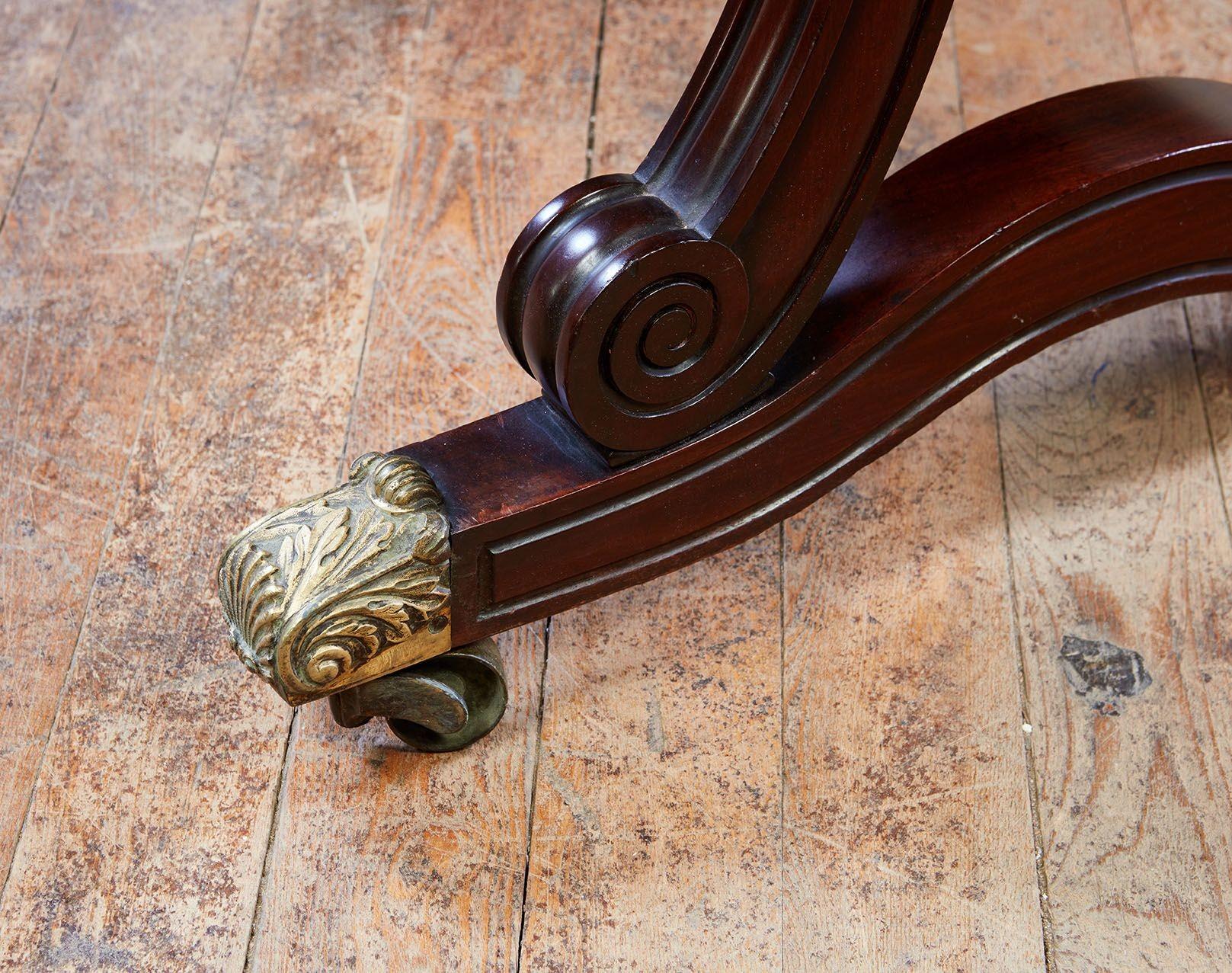 George IV Mahogany Writing Table For Sale 3