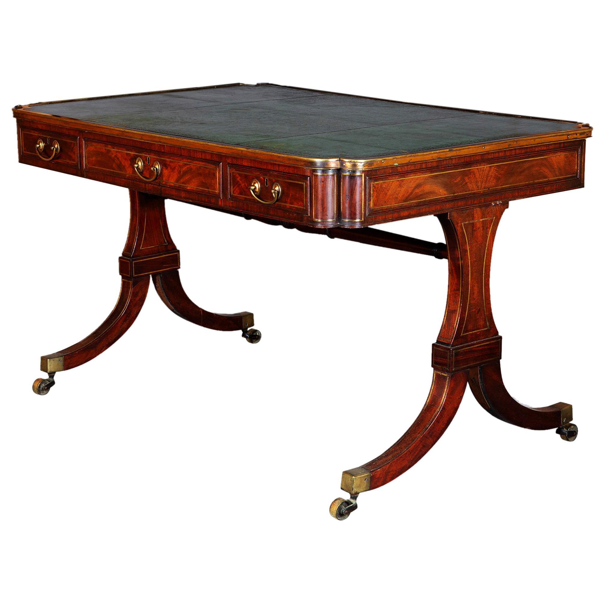 George IV Mahogany Writing Table For Sale