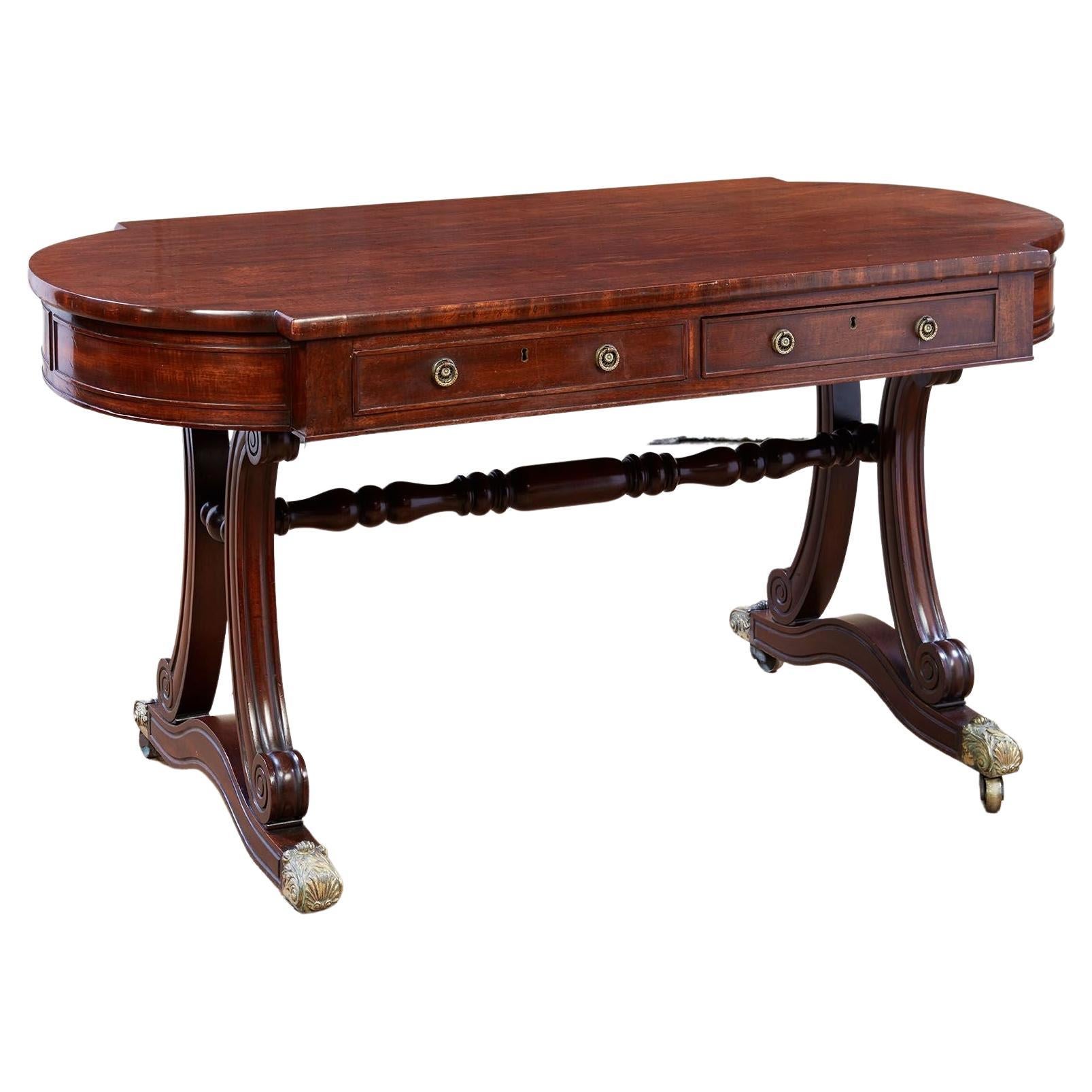 George IV Mahogany Writing Table For Sale